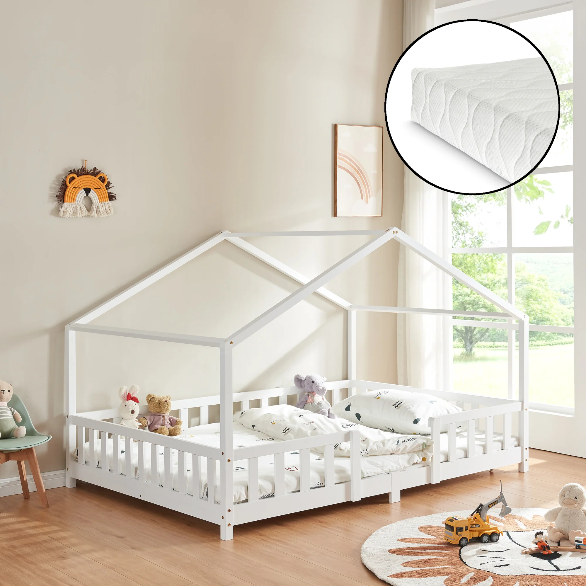 Kinderbed Treviolo met uitvalbeveiliging en matras [en.casa] - Image 10