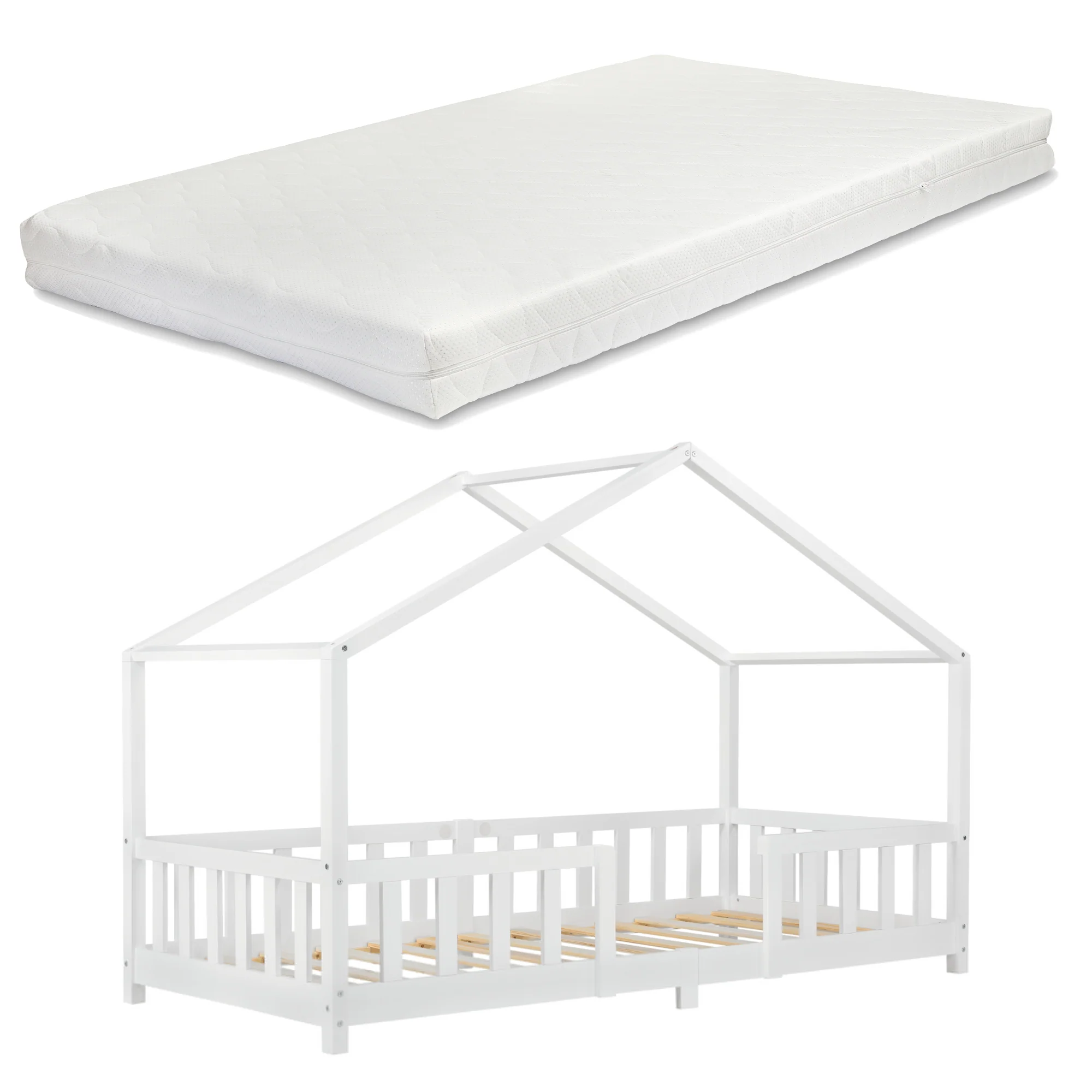 Kinderbed Treviolo met uitvalbeveiliging en matras [en.casa] - Image 12