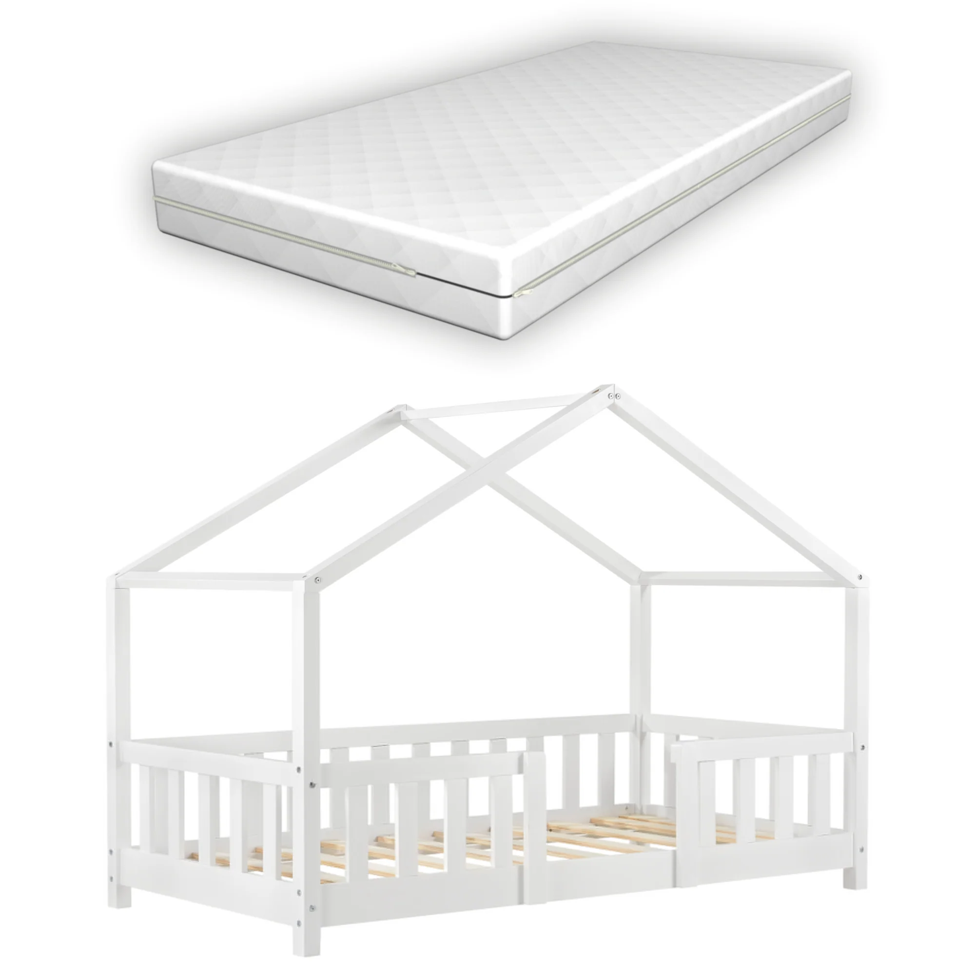 Kinderbed Treviolo met uitvalbeveiliging en matras [en.casa] - Image 14
