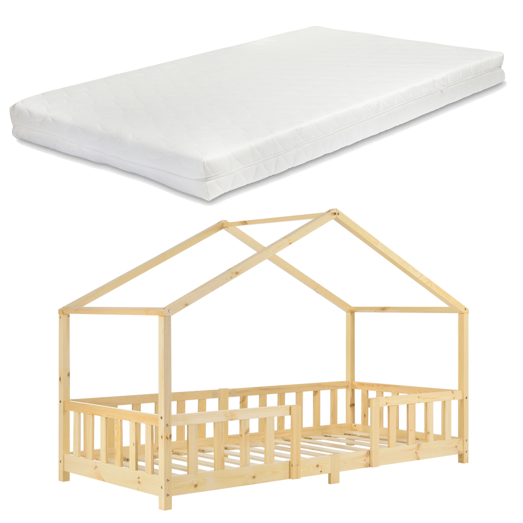 Kinderbed Treviolo met uitvalbeveiliging en matras [en.casa] - Image 17