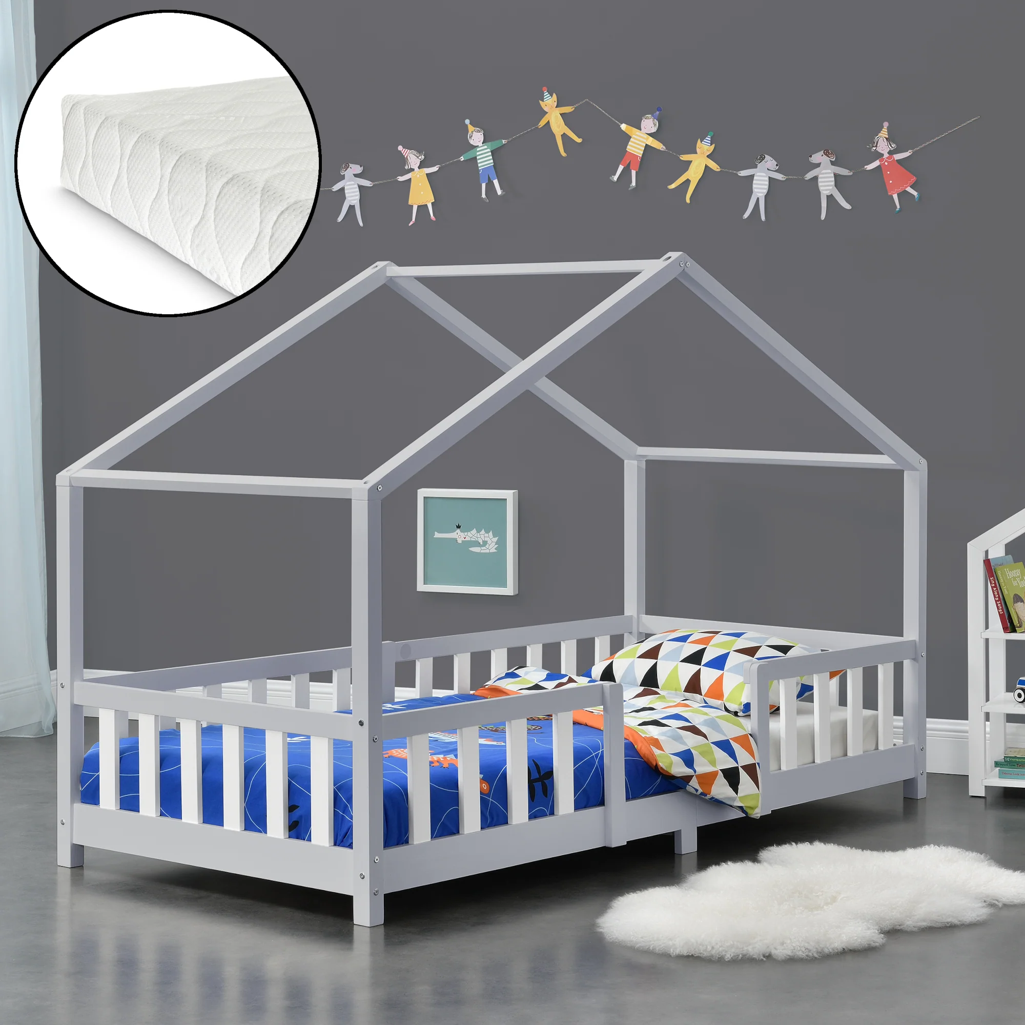 Kinderbed Treviolo met uitvalbeveiliging en matras [en.casa] - Image 20
