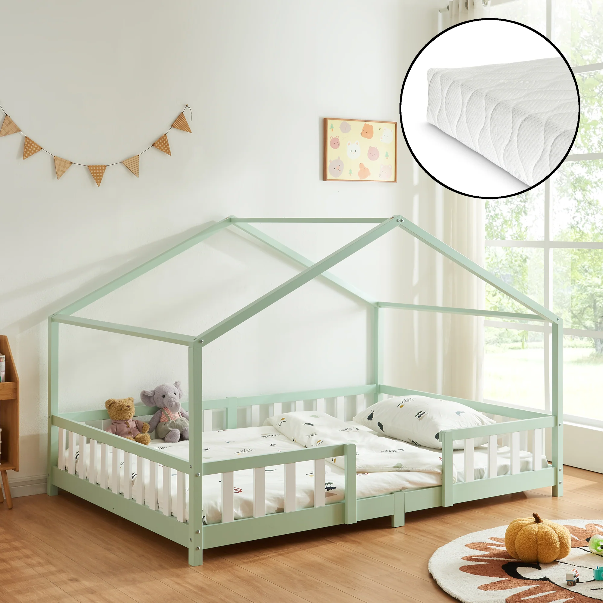 Kinderbed Treviolo met uitvalbeveiliging en matras [en.casa] - Image 7