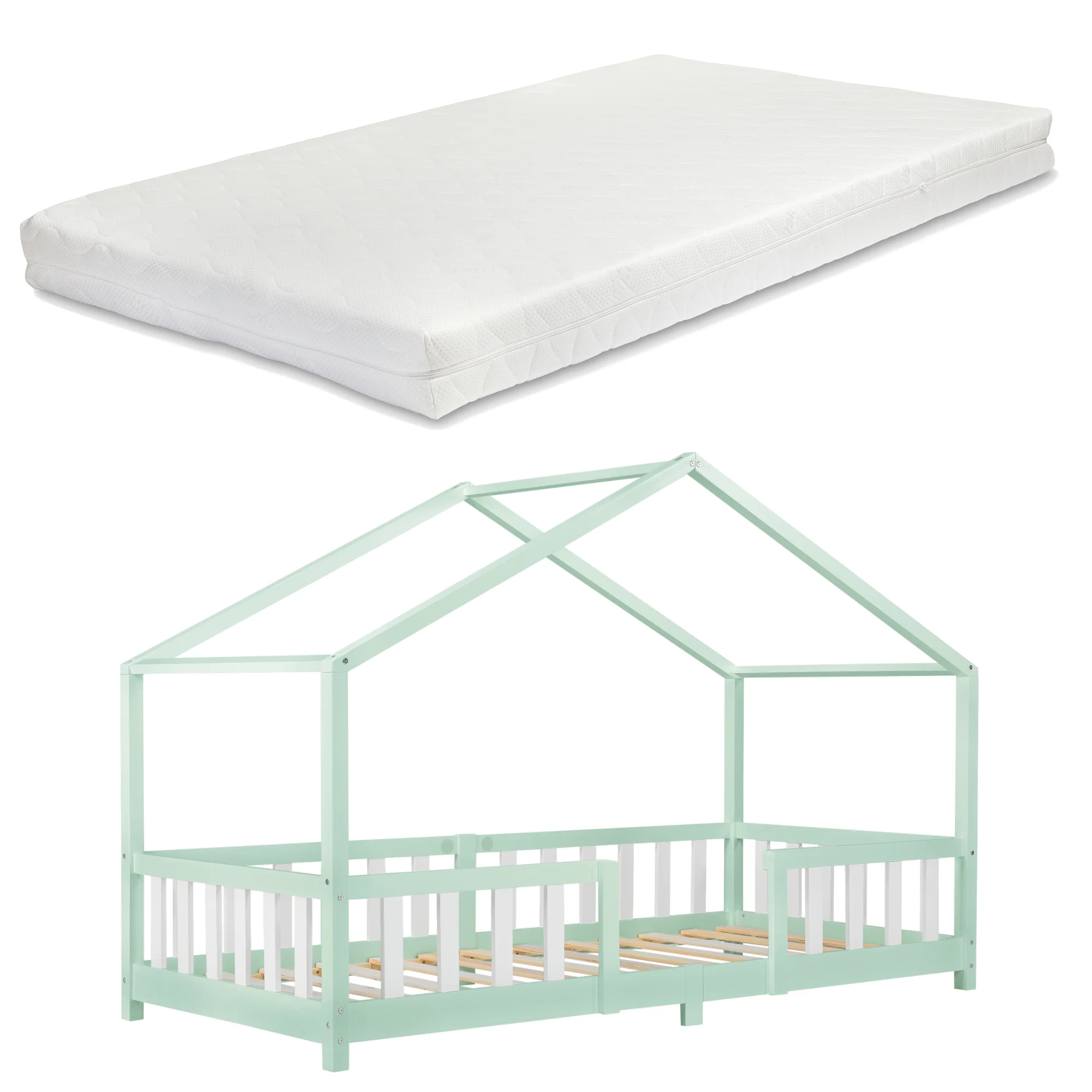 Kinderbed Treviolo met uitvalbeveiliging en matras [en.casa] - Image 9