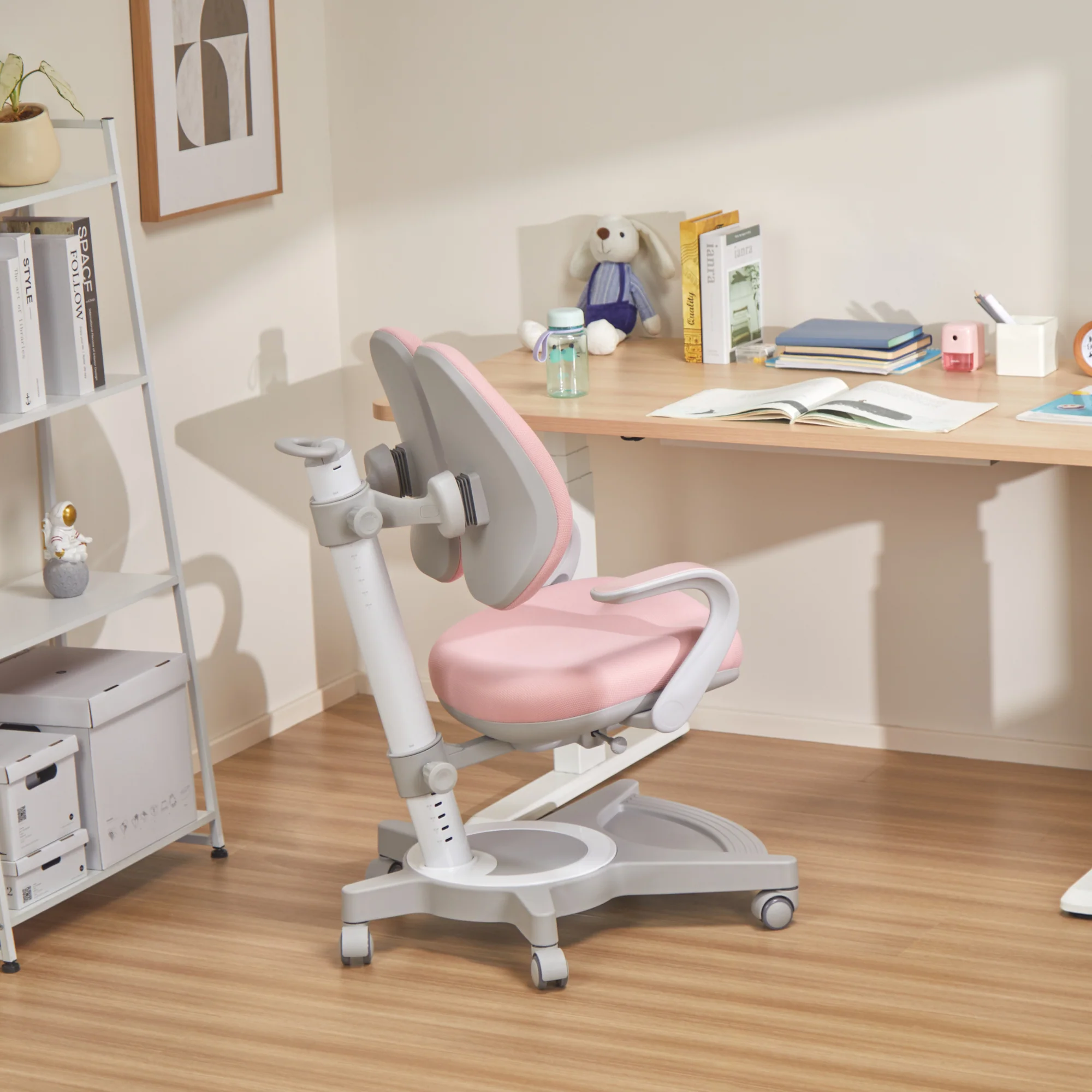 Kinderstoel Partille bureaustoel 72-99x55x76 cm [en.casa] - Image 2
