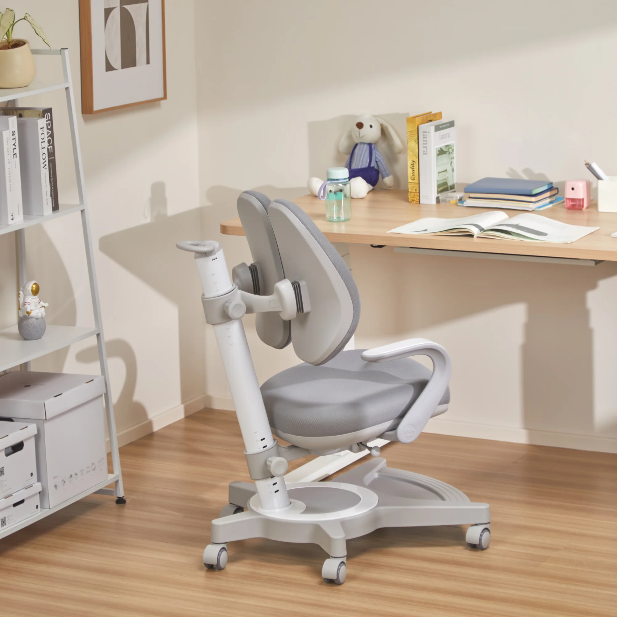 Kinderstoel Partille bureaustoel 72-99x55x76 cm [en.casa] - Image 3