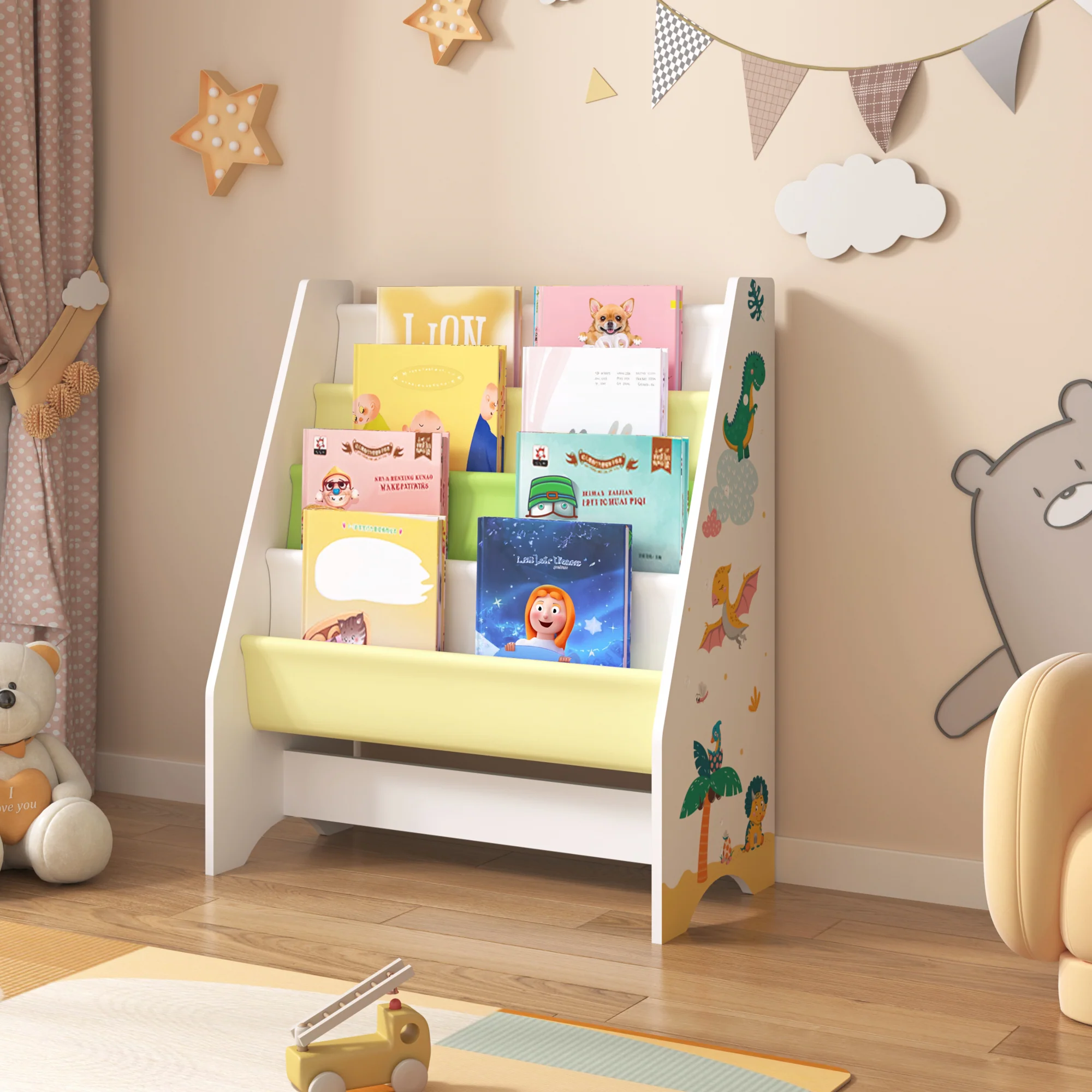 [en.casa] Kinderrek Fisterra 74x62x29 cm - 4 varianten - Image 3
