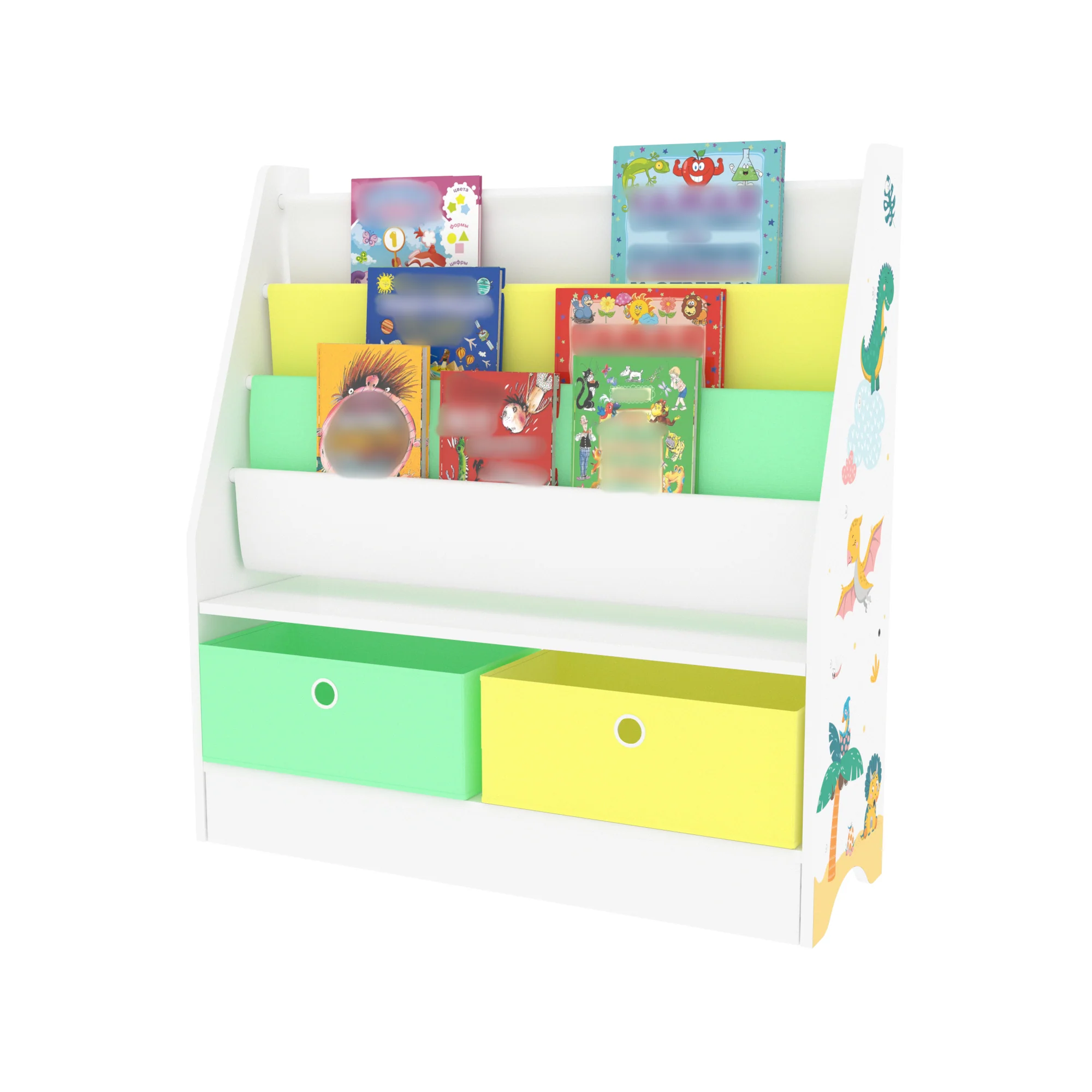 [en.casa] Kinderboekenkast Neda opbergkast 74x71x23 cm - 4 varianten - Image 3
