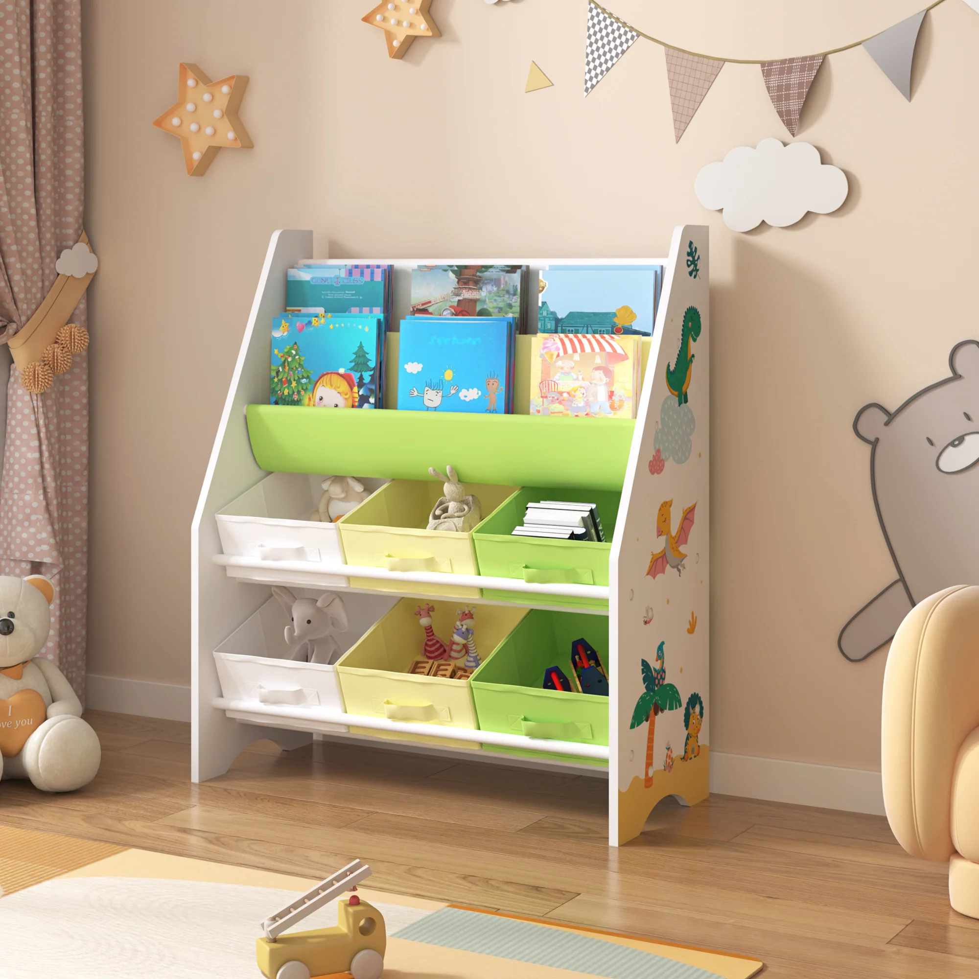[en.casa] Kinderrek Ponteceso 74x62x26,5 cm - 4 varianten - Image 2