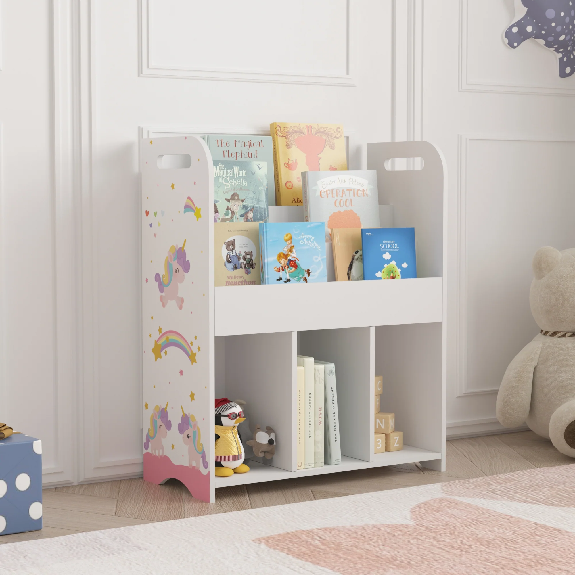 Kinderkast Røyrvik open kast 75x62x29 cm [en.casa]