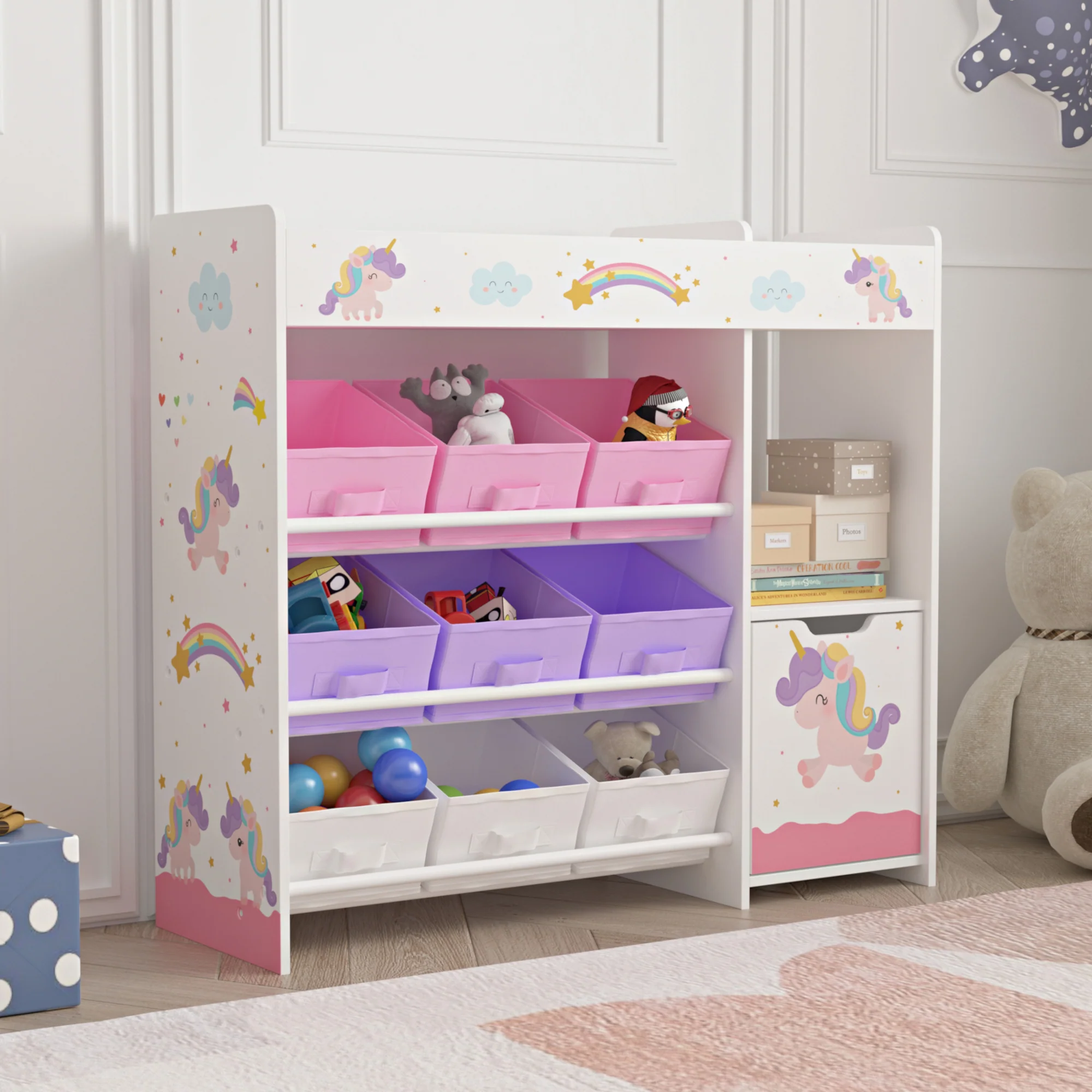Kinderkast Søndreland open kast 80x90x29,5 cm [en.casa]