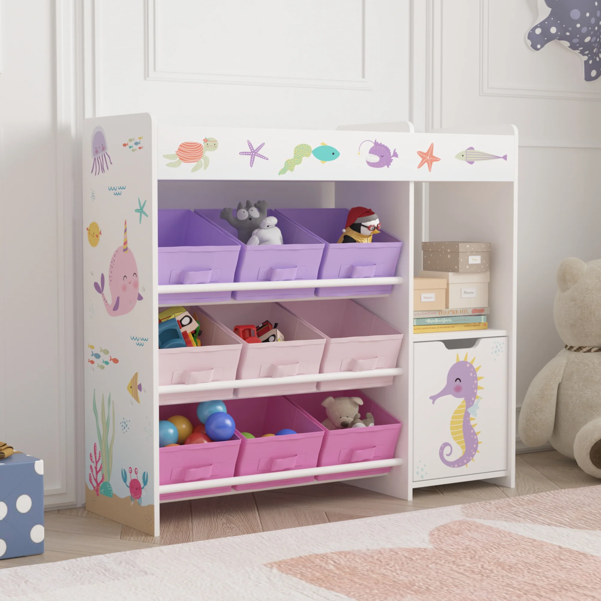 Kinderkast Søndreland open kast 80x90x29,5 cm [en.casa] - Image 3