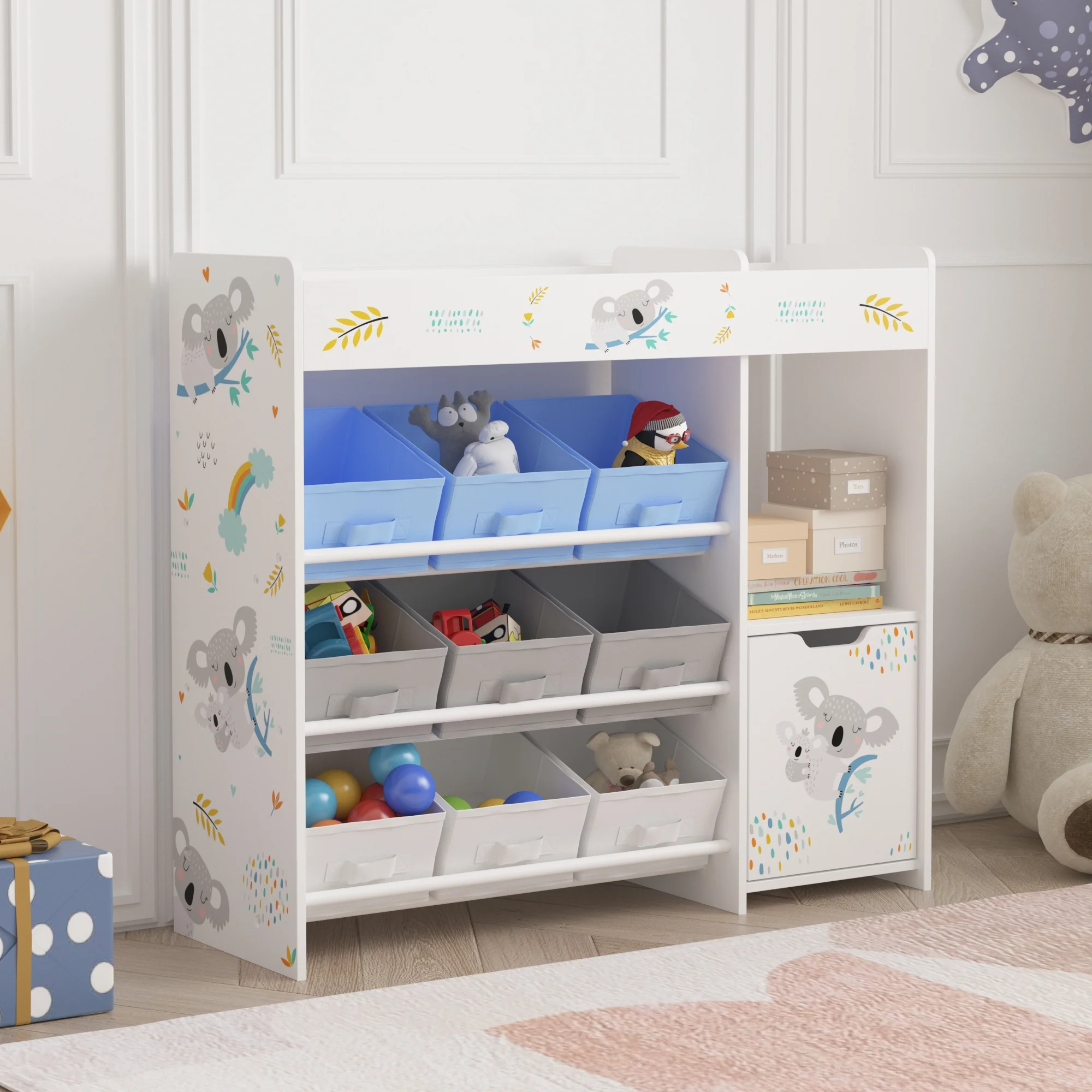Kinderkast Søndreland open kast 80x90x29,5 cm [en.casa] - Image 4