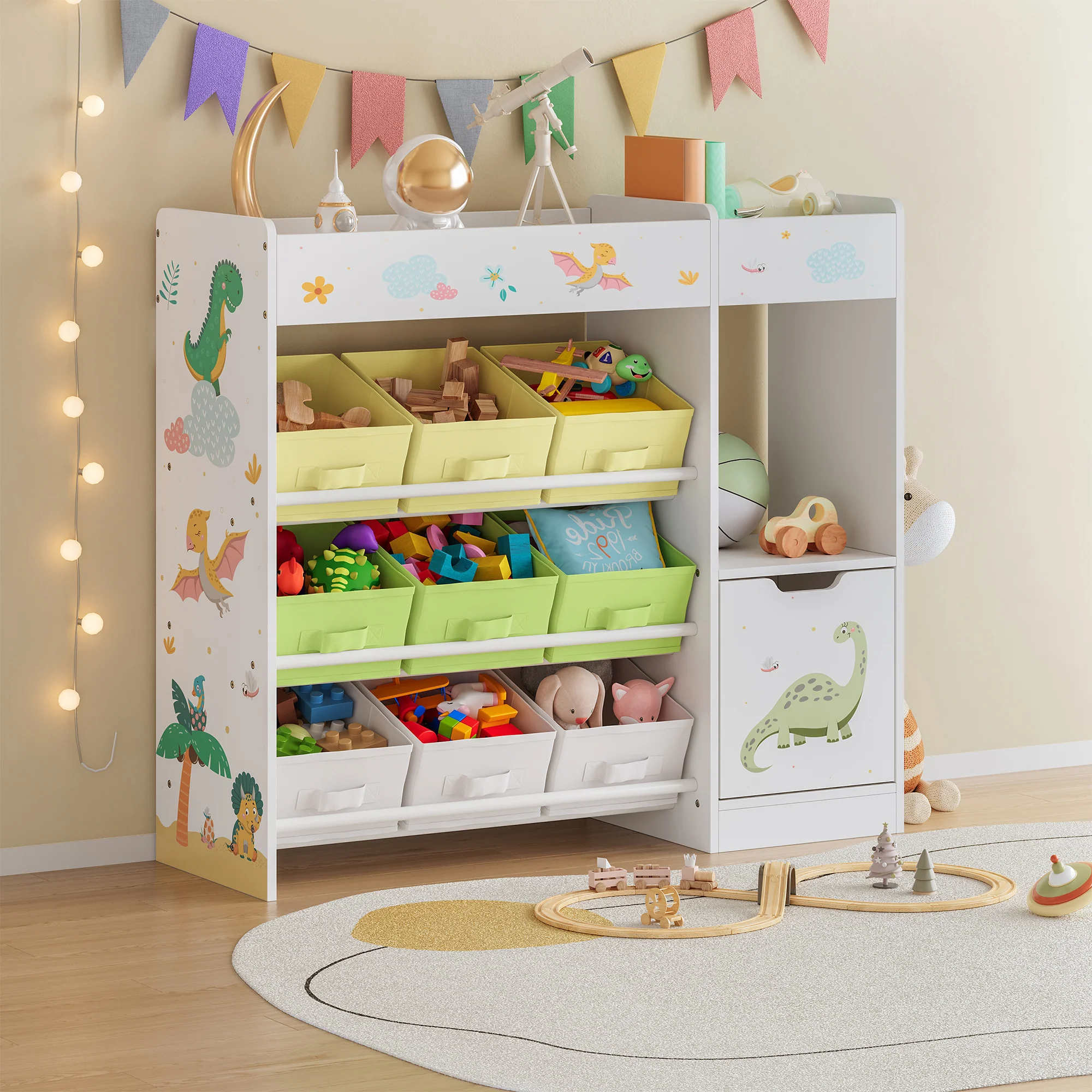 Kinderkast Søndreland open kast 80x90x29,5 cm [en.casa] - Image 5
