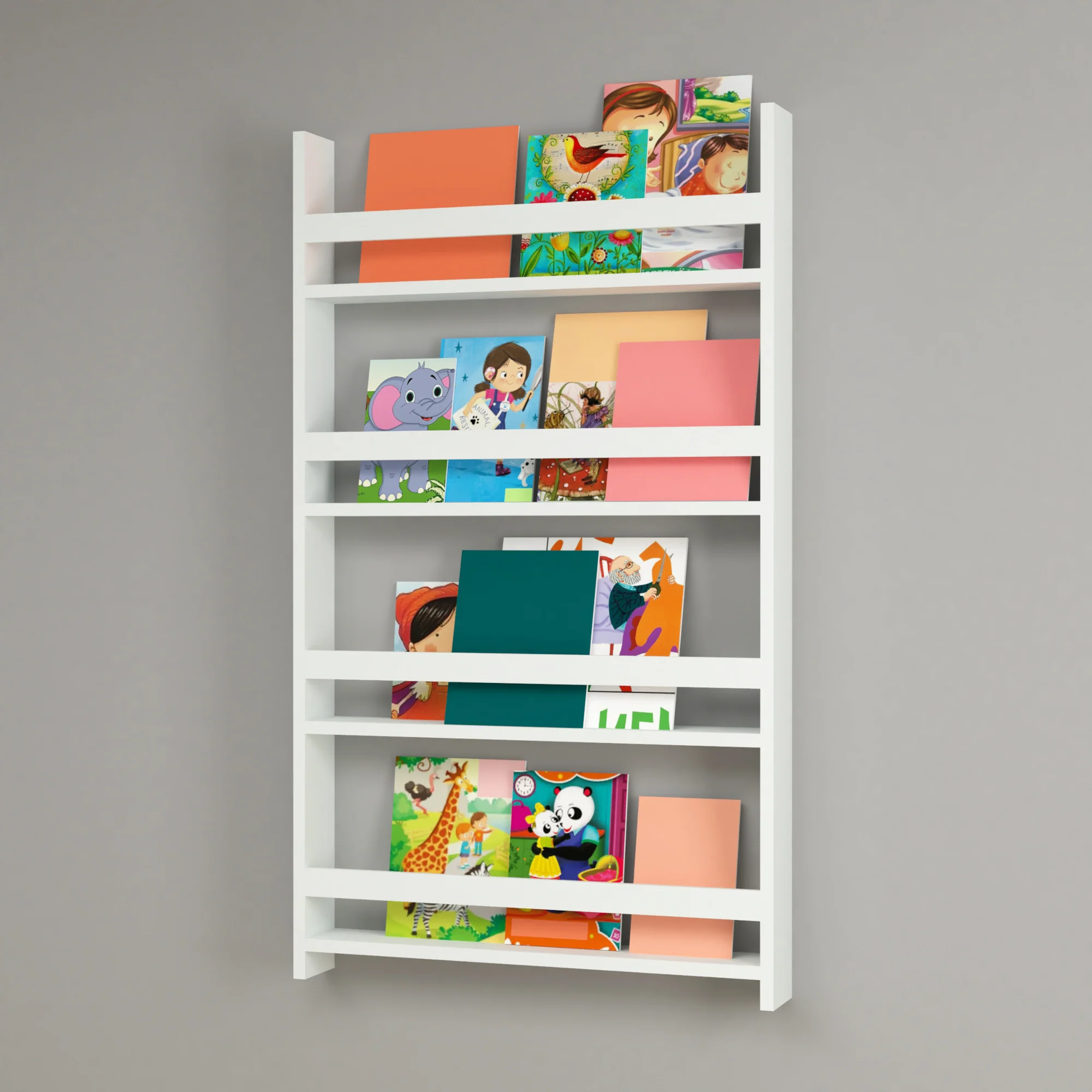 [en.casa] Wandplank wandrek Sotenäs 120x74x10 cm wit - Image 2