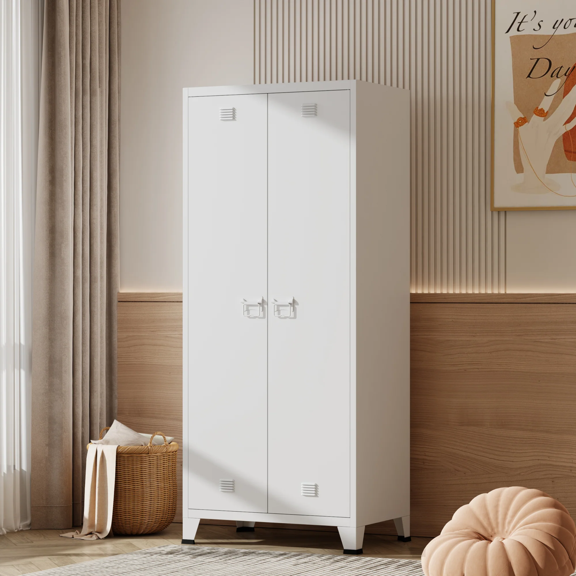 [en.casa] Metalen kast Hankasalmi 180x90x40 cm - 4 varianten - Image 3