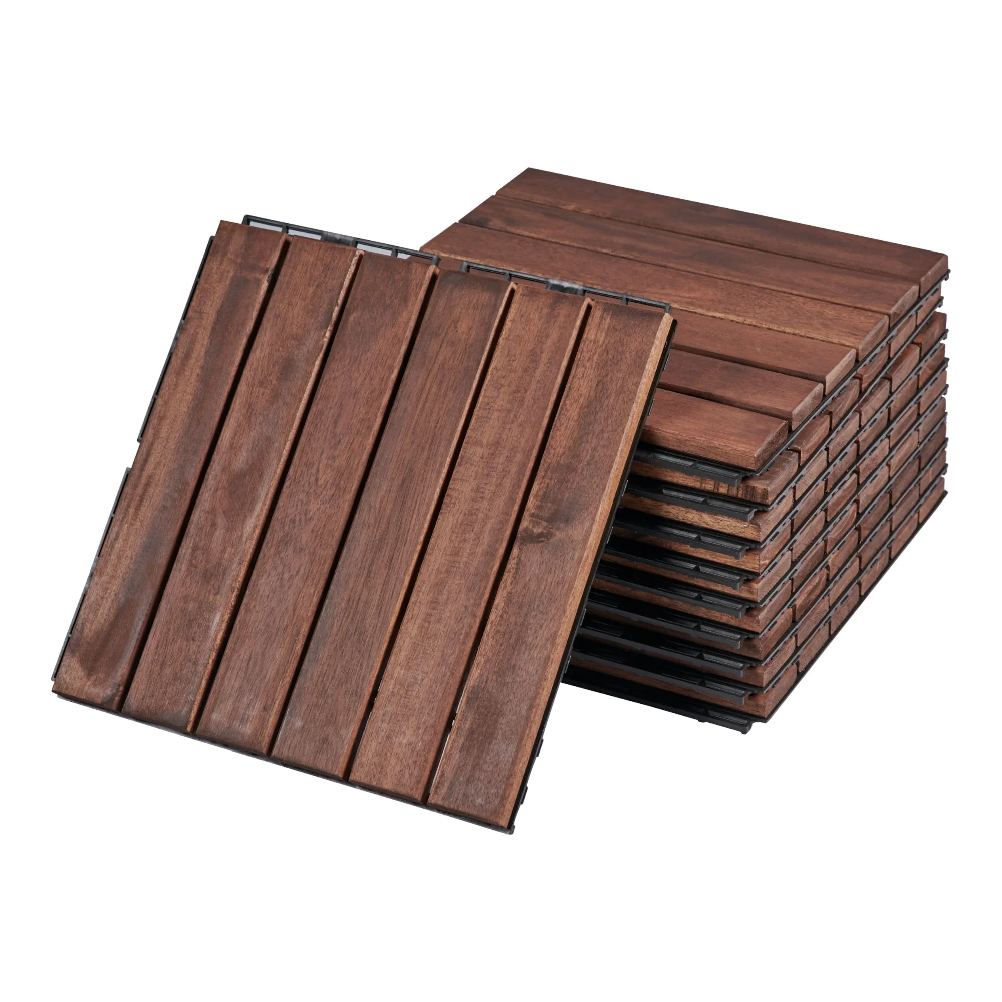 Houten terrastegels Alliste vlonder set van 10 acacia 0,9 m² casa.pro - Image 2