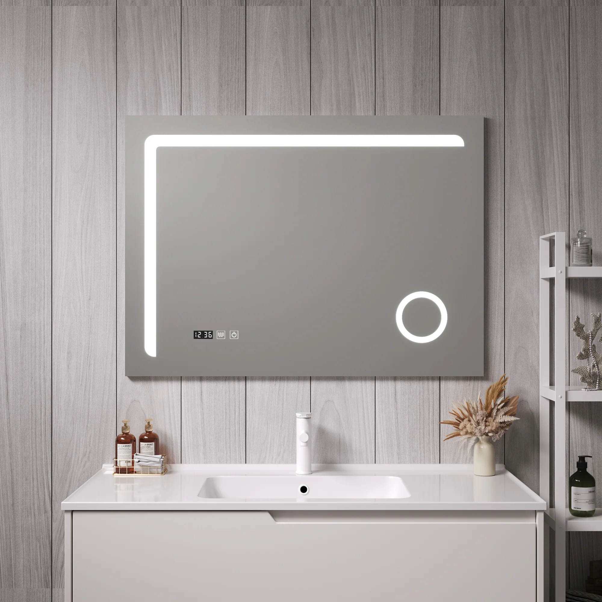 [pro.tec] Spiegel Chambave met LED verlichting zilverkleurig - 4 varianten - Image 2