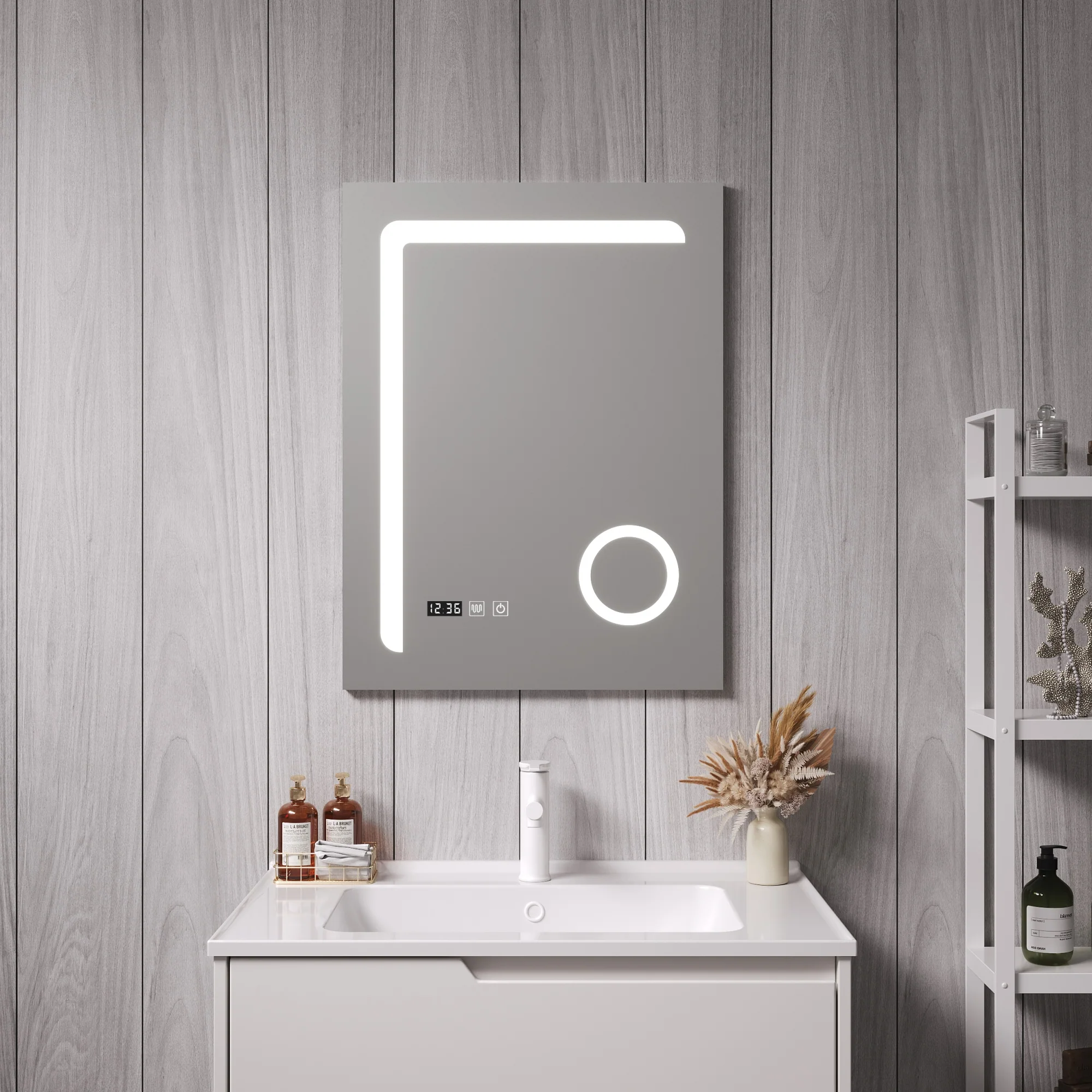 [pro.tec] Spiegel Chambave met LED verlichting zilverkleurig - 4 varianten - Image 4
