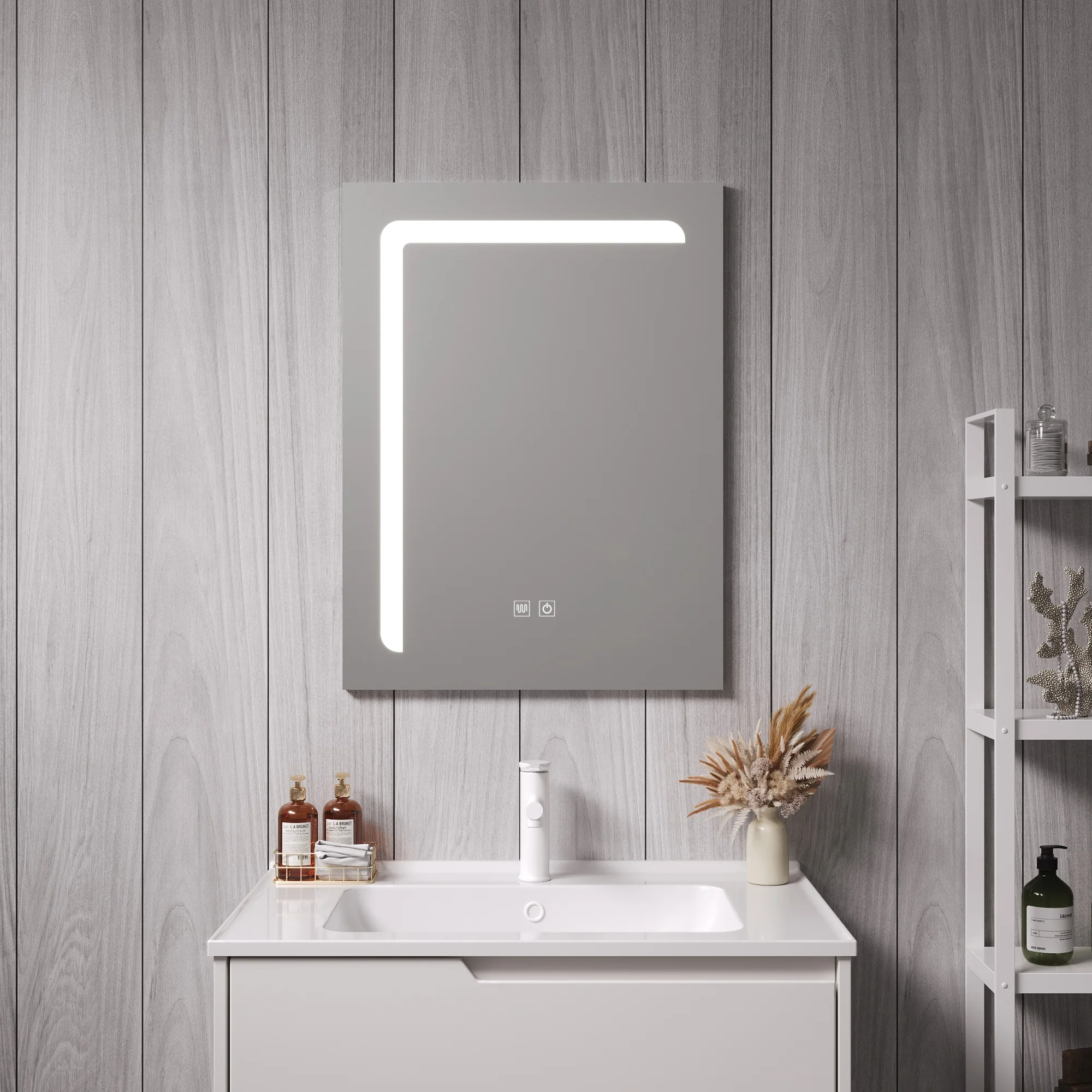 [pro.tec] Spiegel Chambave met LED verlichting zilverkleurig - 4 varianten - Image 5