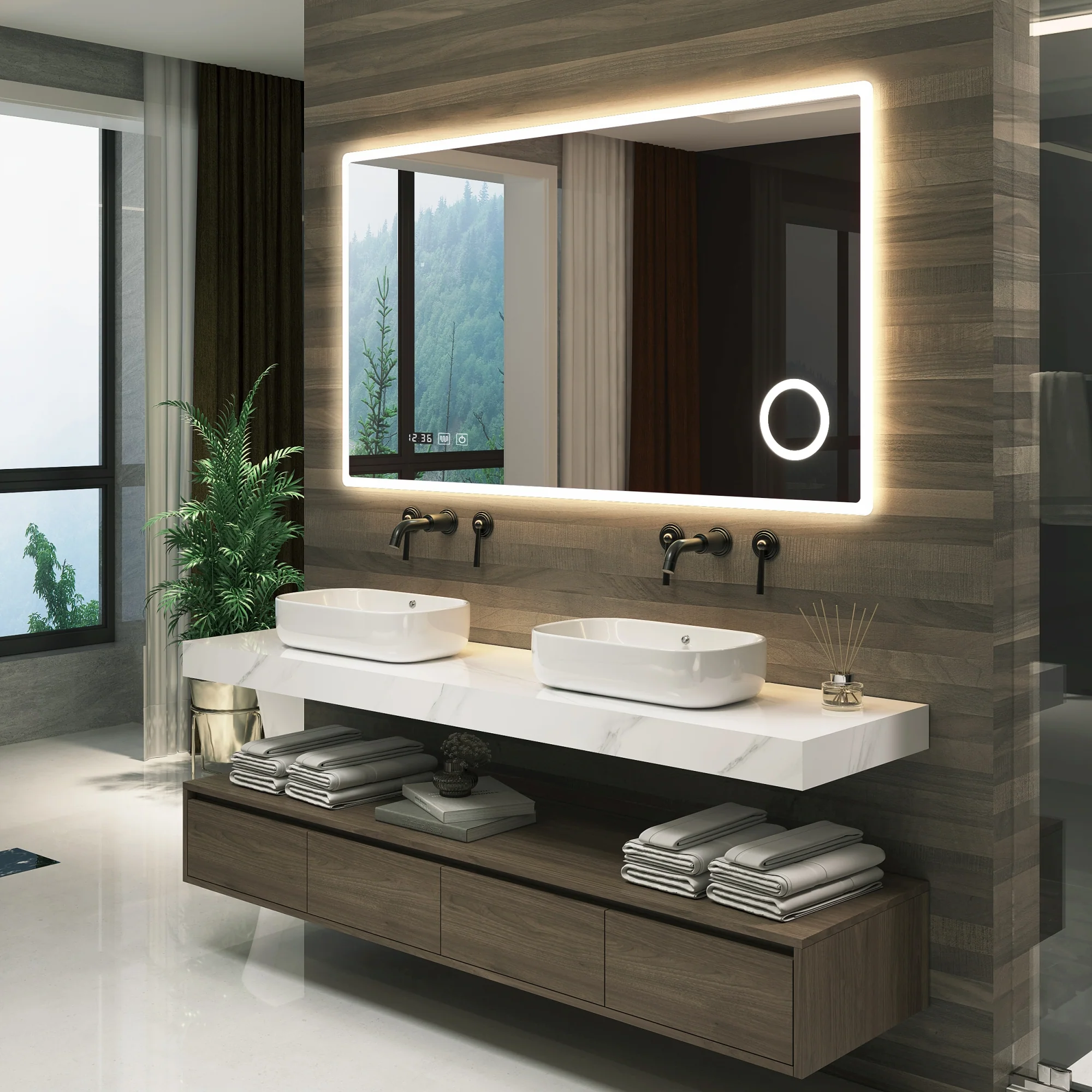 [pro.tec] Spiegel Racale met LED verlichting wit - 3 varianten - Image 2
