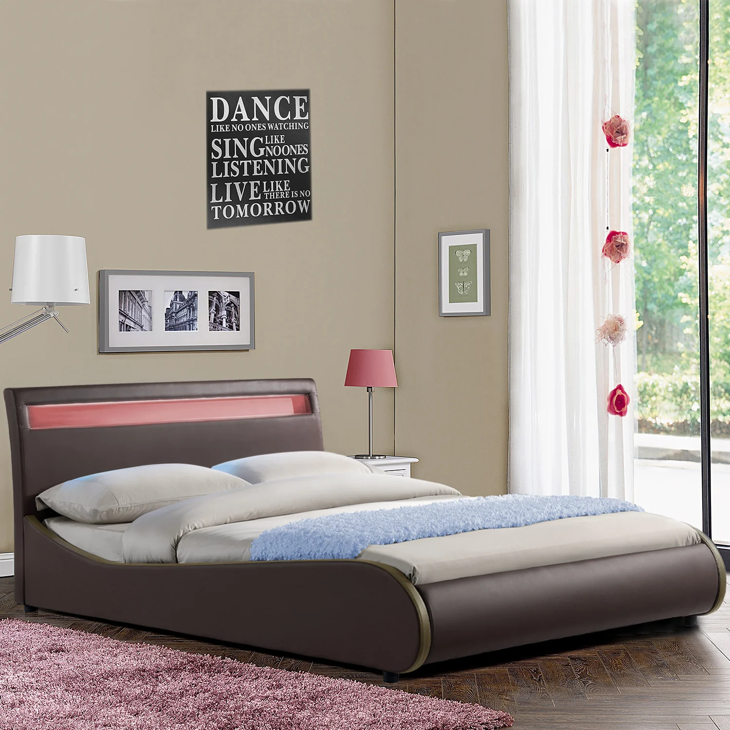 Corium® Valencia - LED - Bedframe kunstleer - verschillende maten en kleuren - Image 10