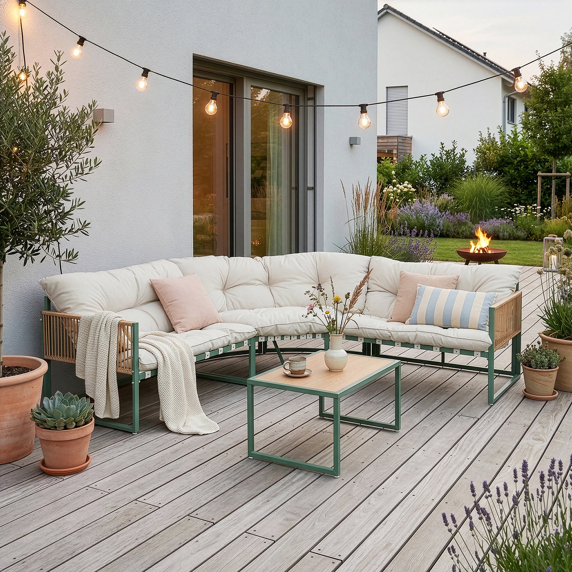 Loungeset Karg tuinset met kussens casa.pro - Image 5