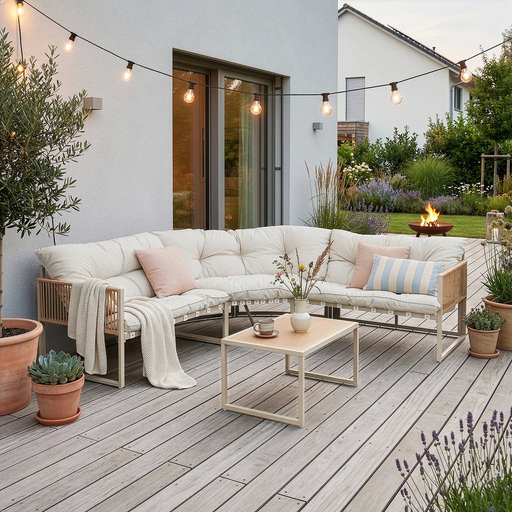 Loungeset Karg tuinset met kussens casa.pro - Image 6