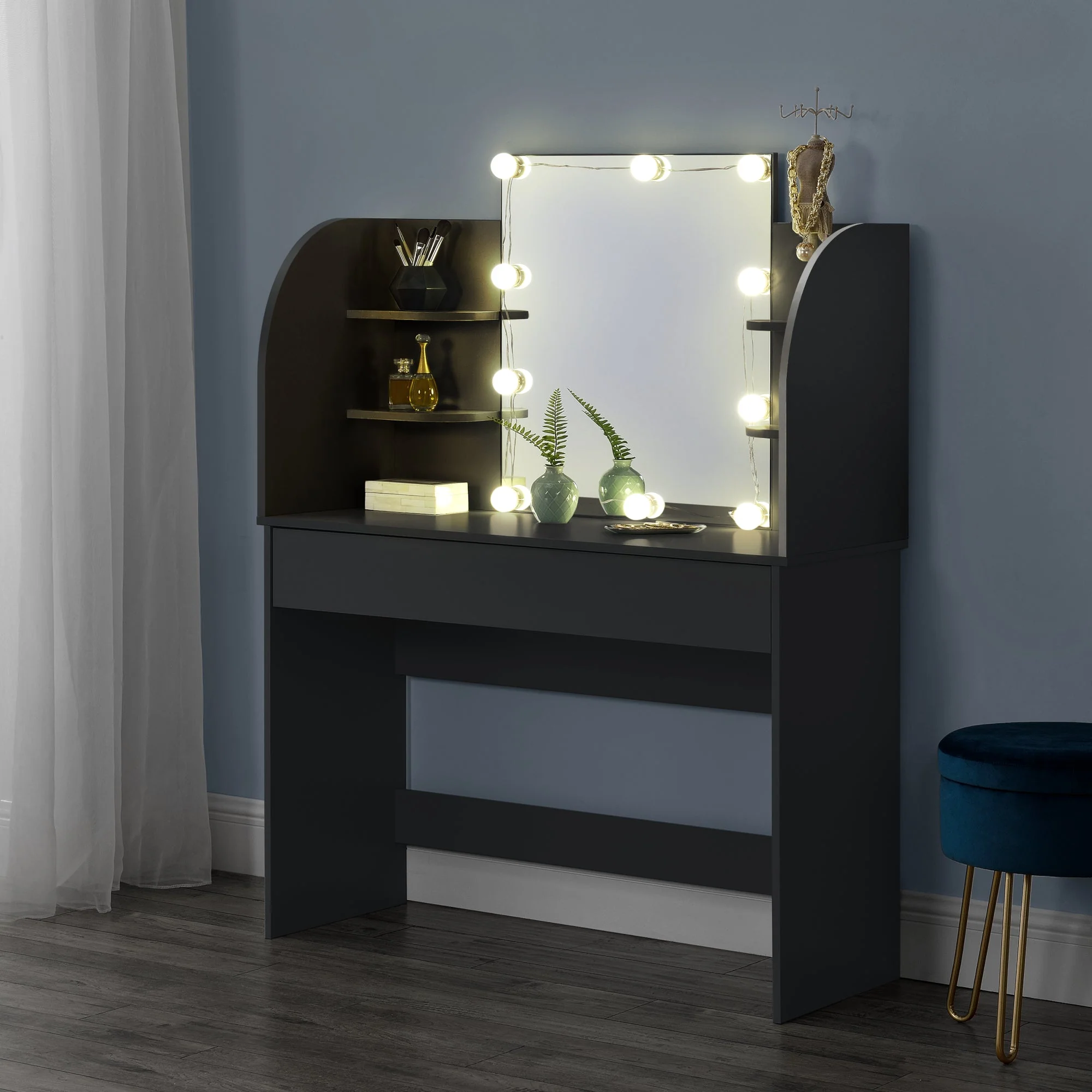 [en.casa] Kaptafel Köla met Led-verlichting en spiegel - 4 varianten - Image 6