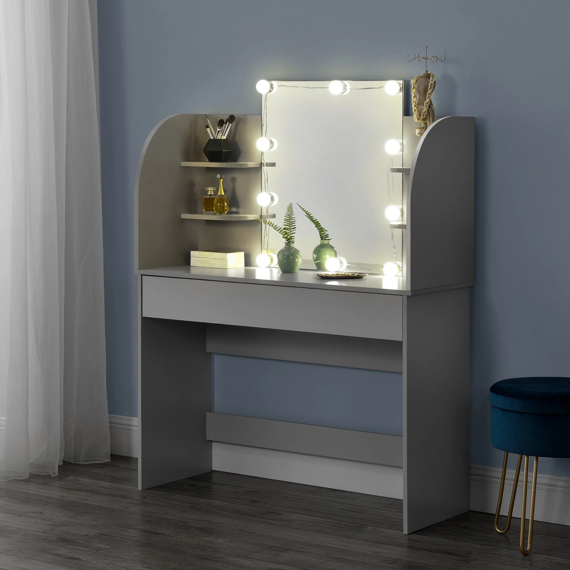 [en.casa] Kaptafel Köla met Led-verlichting en spiegel - 4 varianten - Image 8
