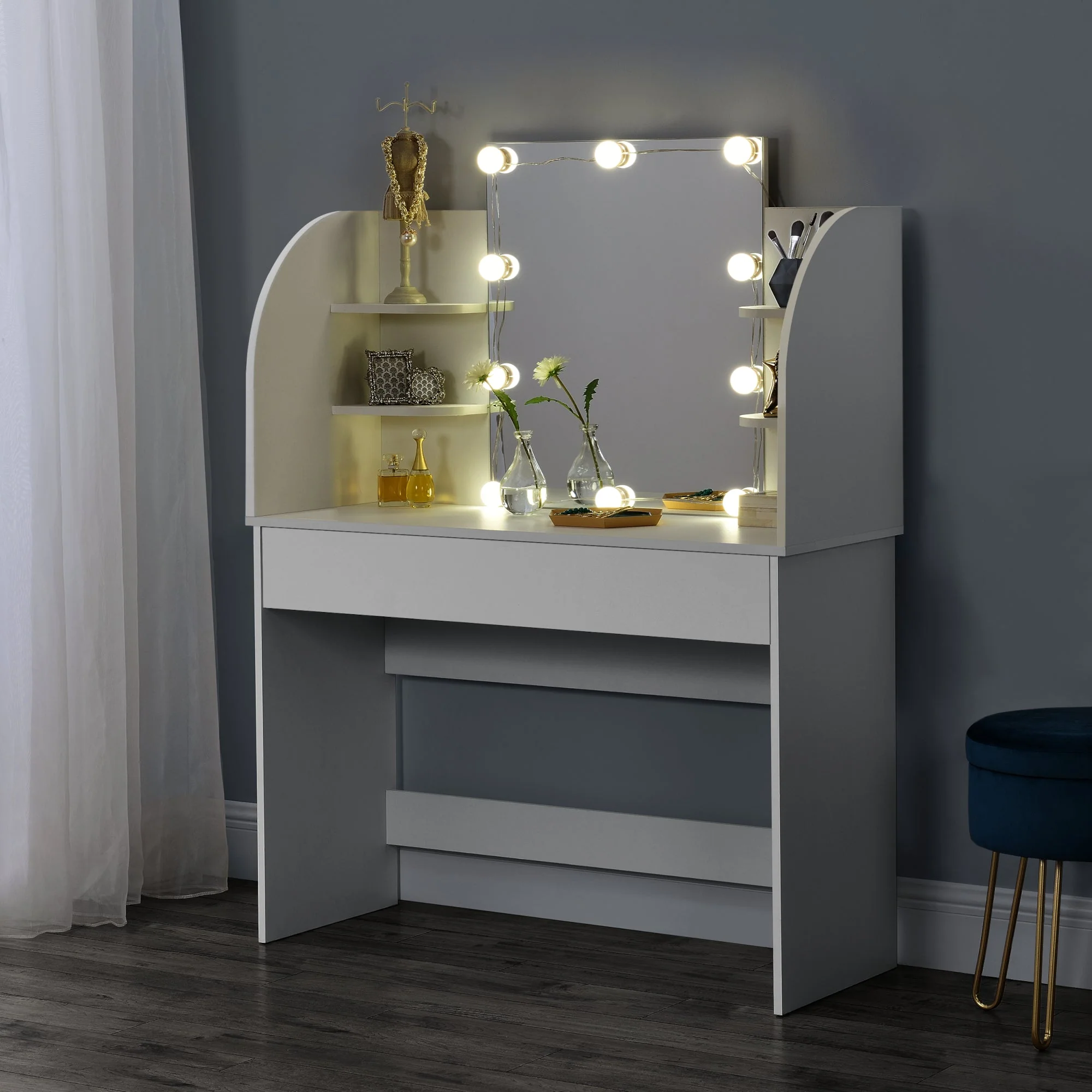[en.casa] Kaptafel Köla met Led-verlichting en spiegel - 4 varianten - Image 9