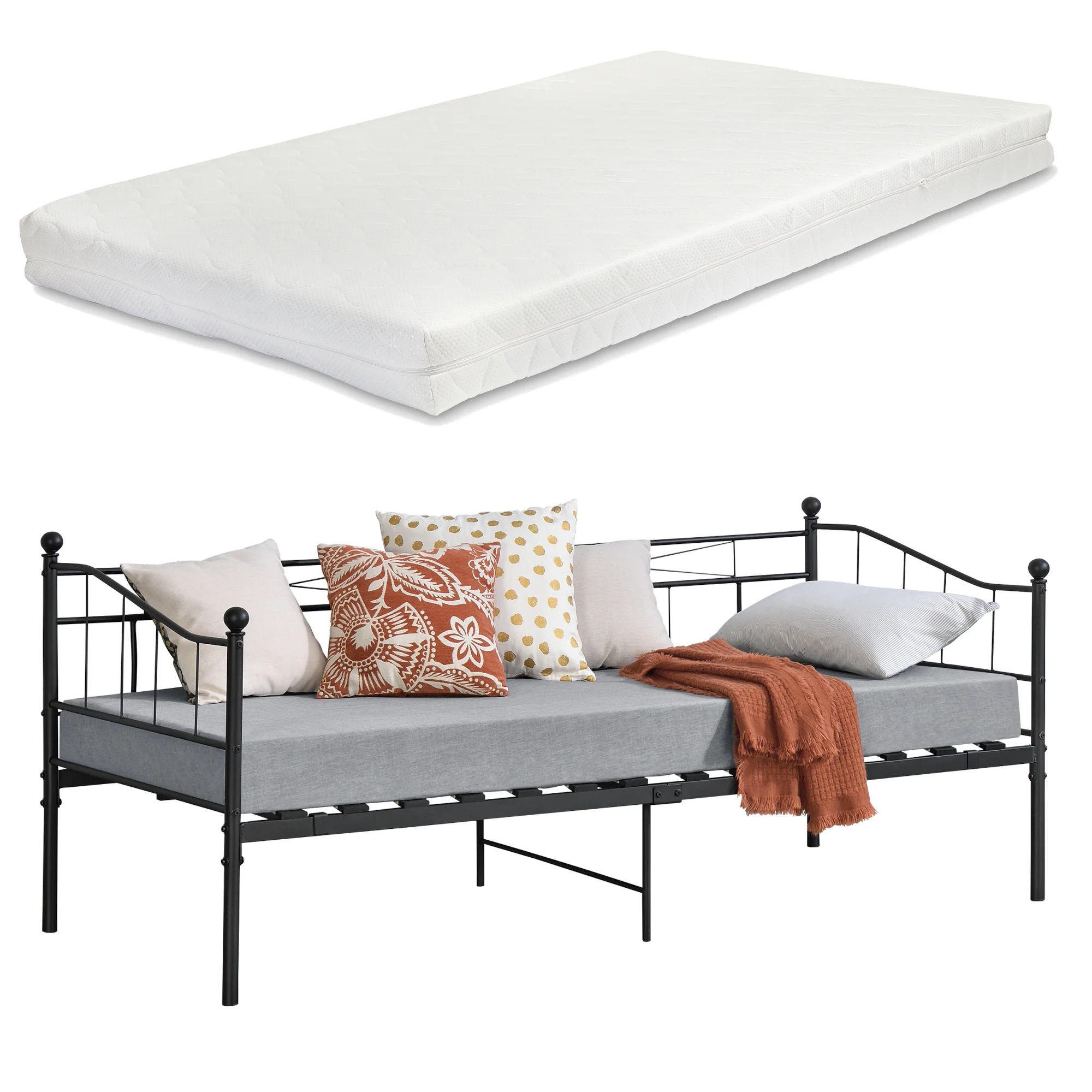 Eenpersoons slaapbank Arjeplog met matras 90x200 cm - 2 varianten - Image 2
