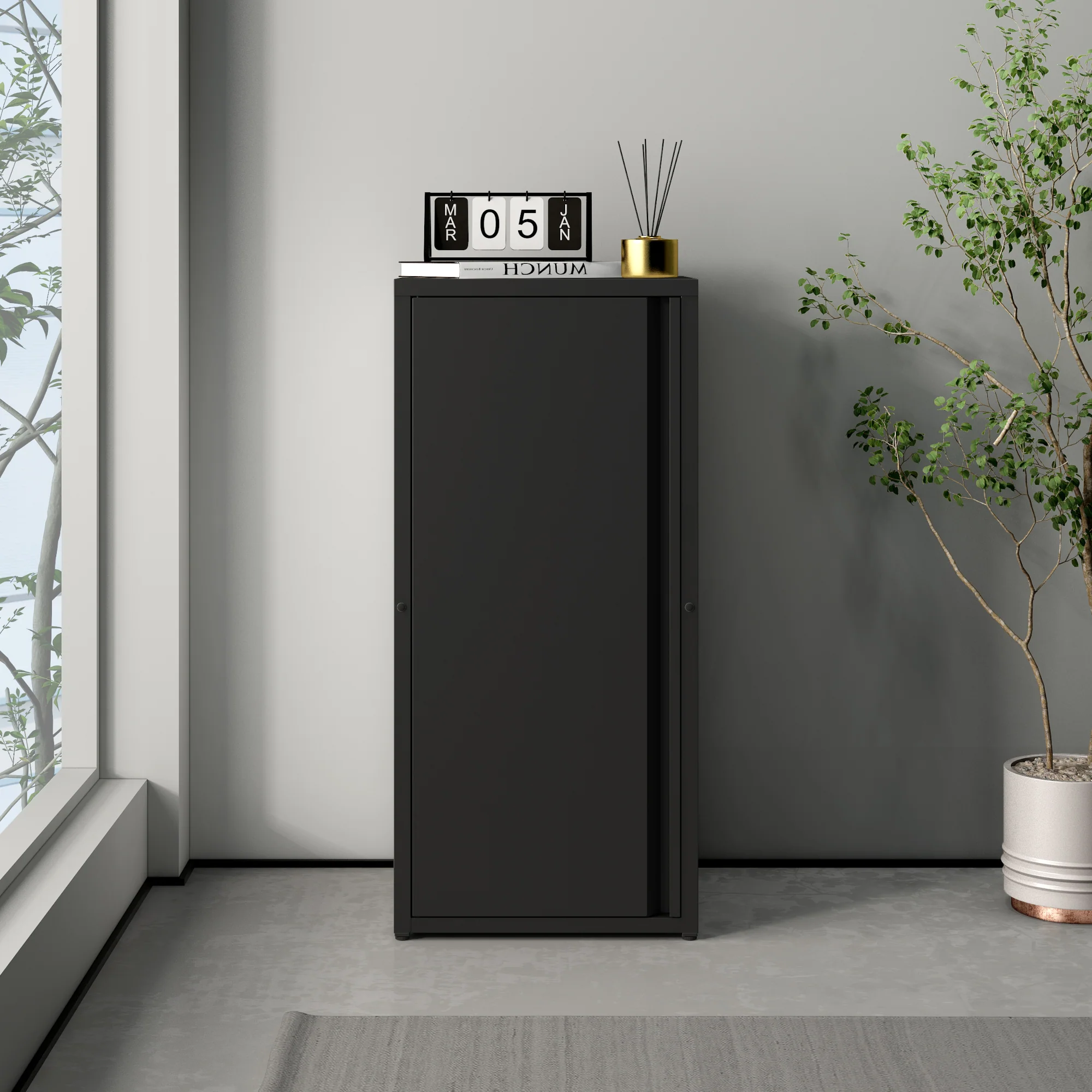Metalen kast Burlöv 88x40x35 cm [en.casa] - Image 15