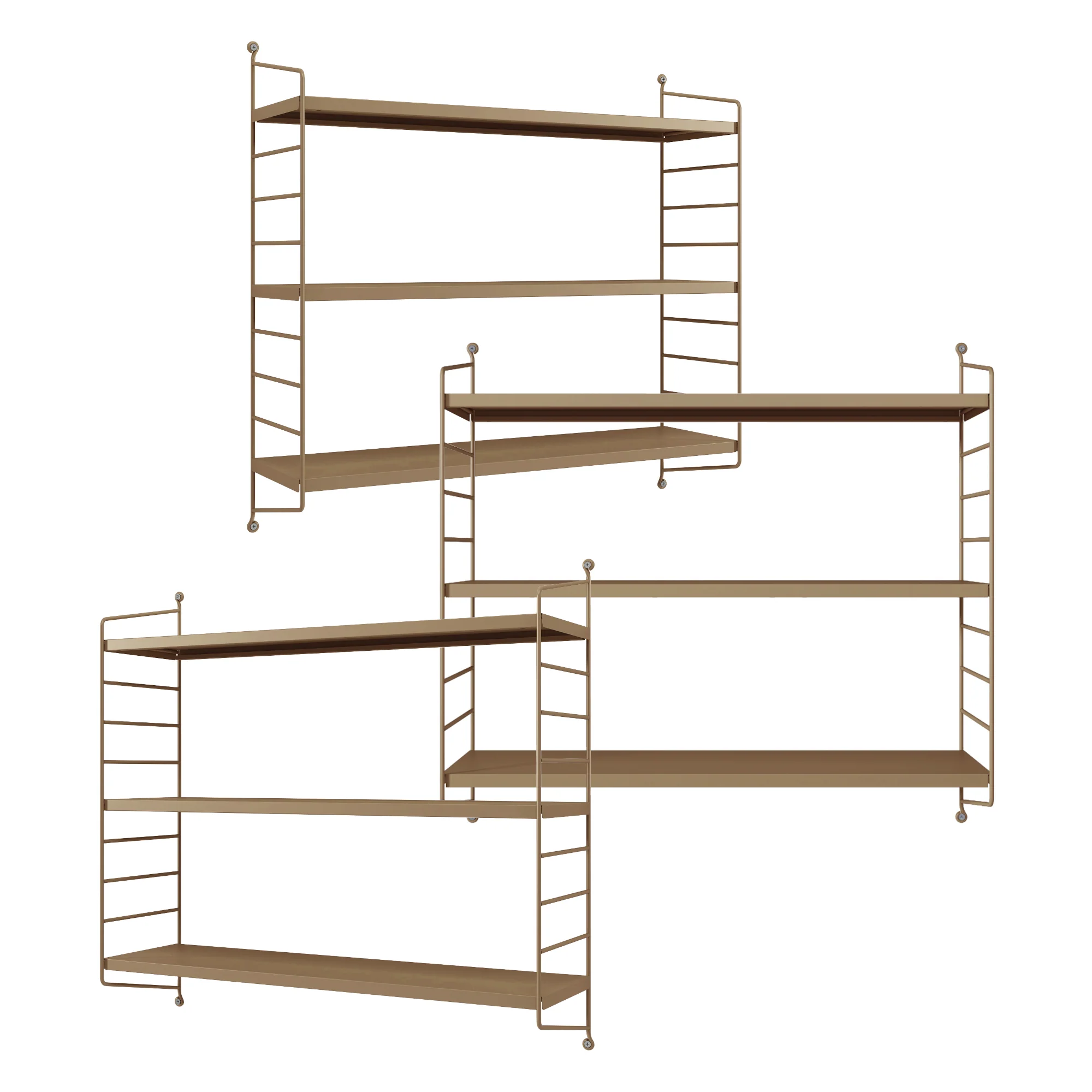 Wandplank Strängnäs 50x60x15 cm [en.casa] - Image 25