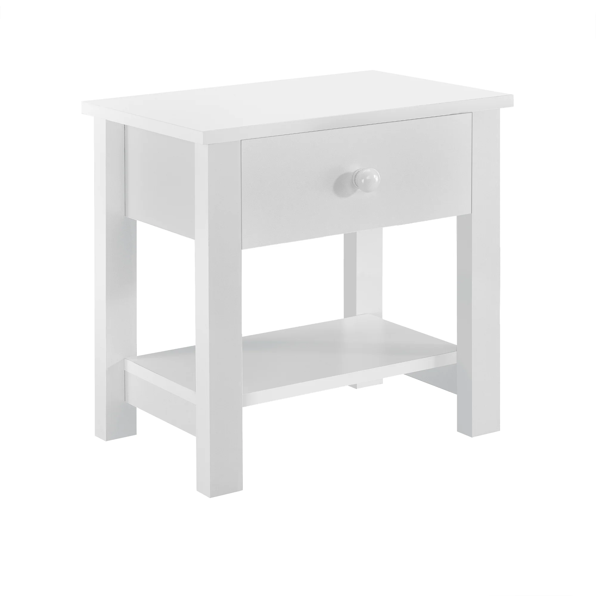 Nachtkastje Capri MDF 40x29,7x41,5 cm met lade en plank - 2 varianten
