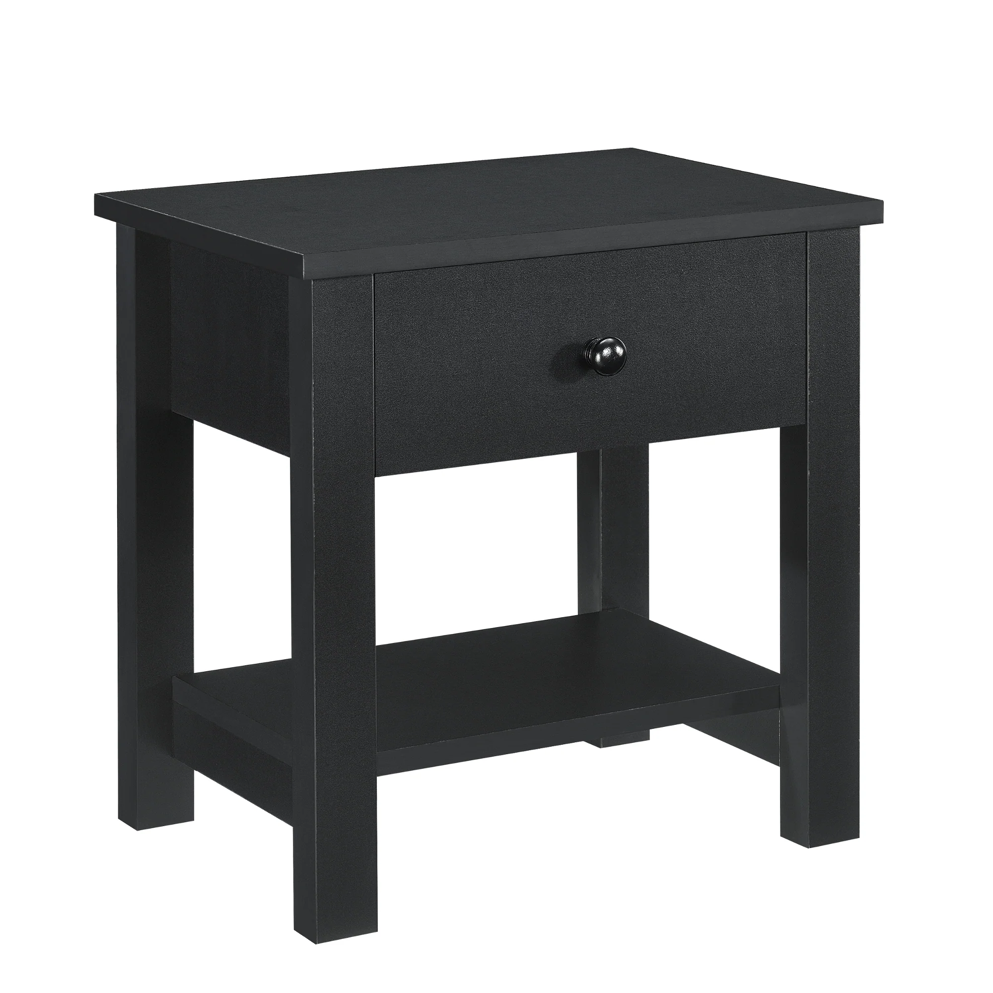 Nachtkastje Capri MDF 40x29,7x41,5 cm met lade en plank - 2 varianten - Image 2