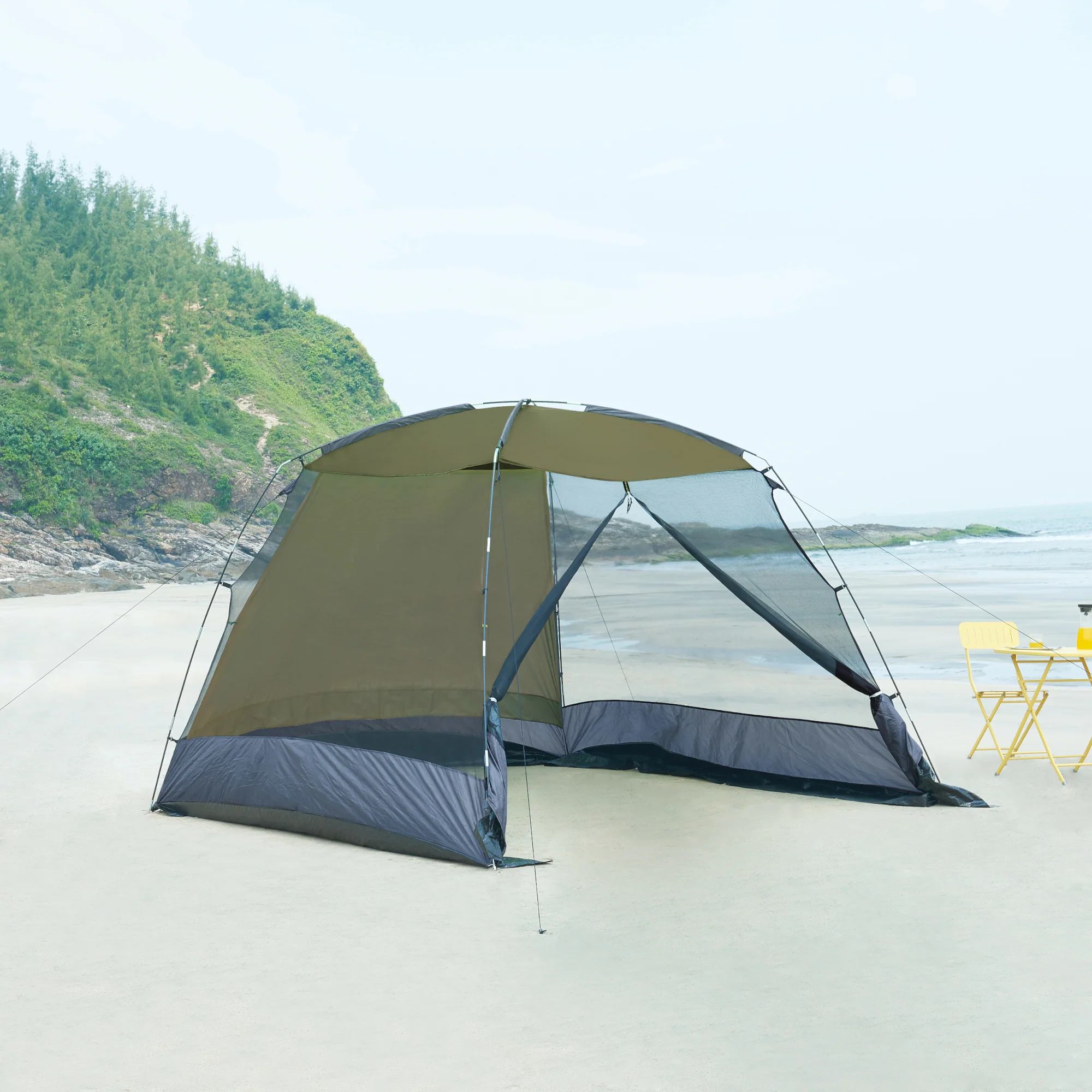 pro.tec Paviljoen Beekdaelen met klamboe 305x305x213 cm - 2 varianten