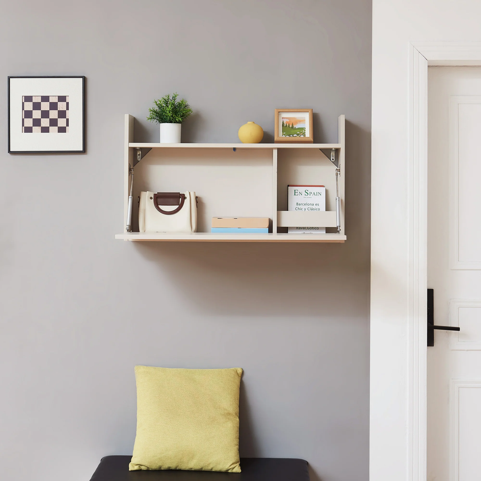 Klaptafel Rautalampi wandbureau voor wandmontage [en.casa] - Image 3