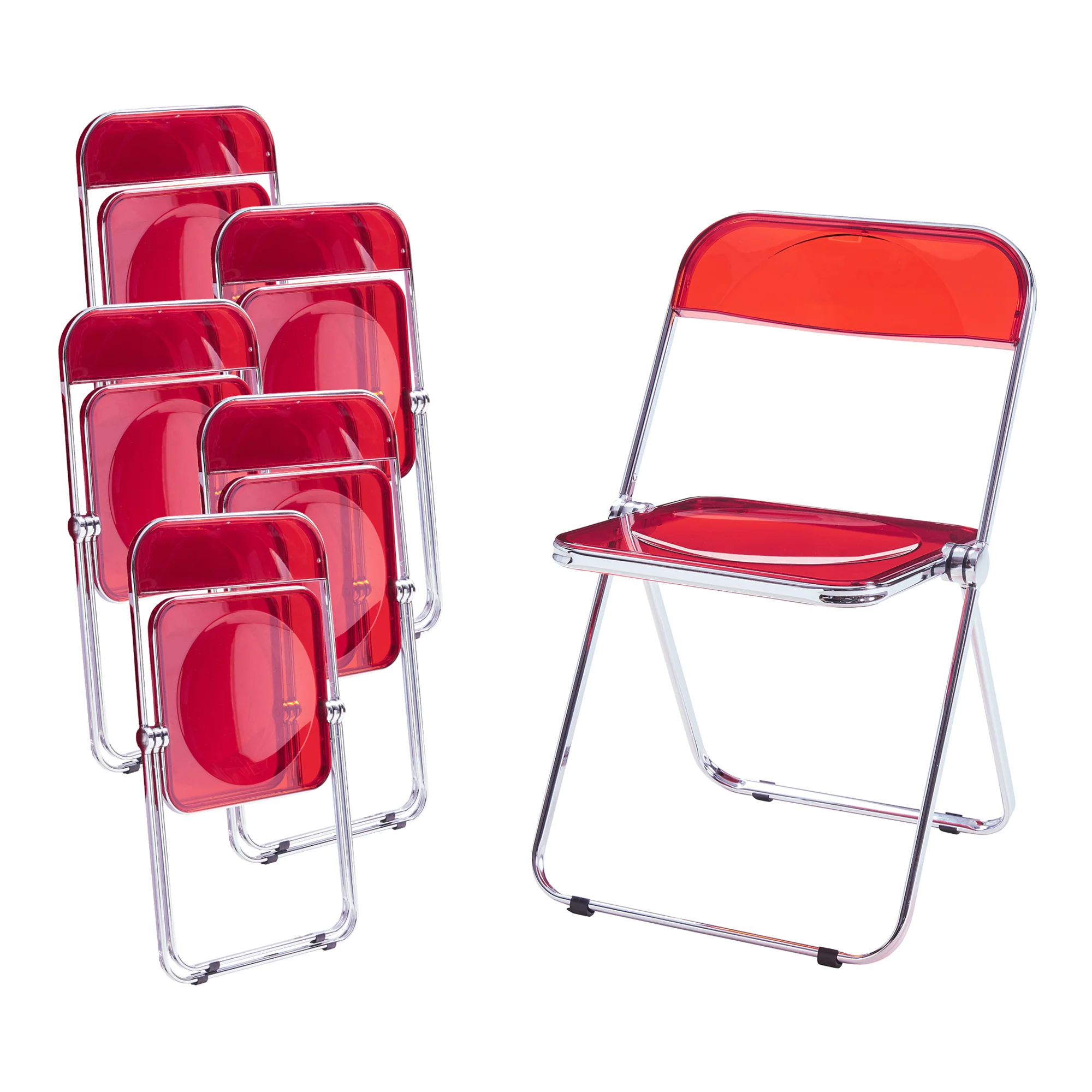 Klapstoel set van 2/4/6 Pornainen 74x46x47 cm [en.casa]