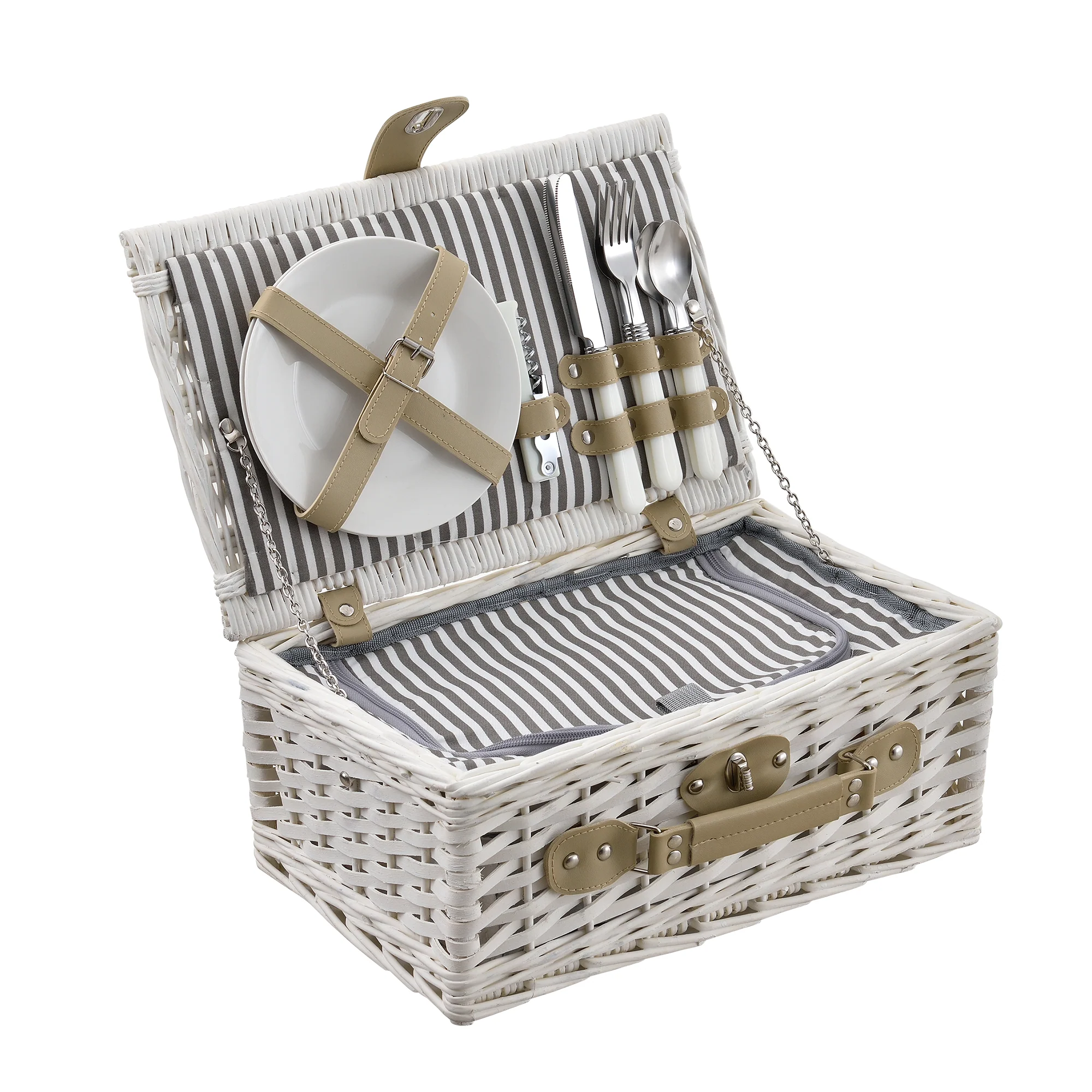[casa.pro]® Picknickmand voor 2 of 4 personen - incl. inhoud - verschillende kleurren - Image 5
