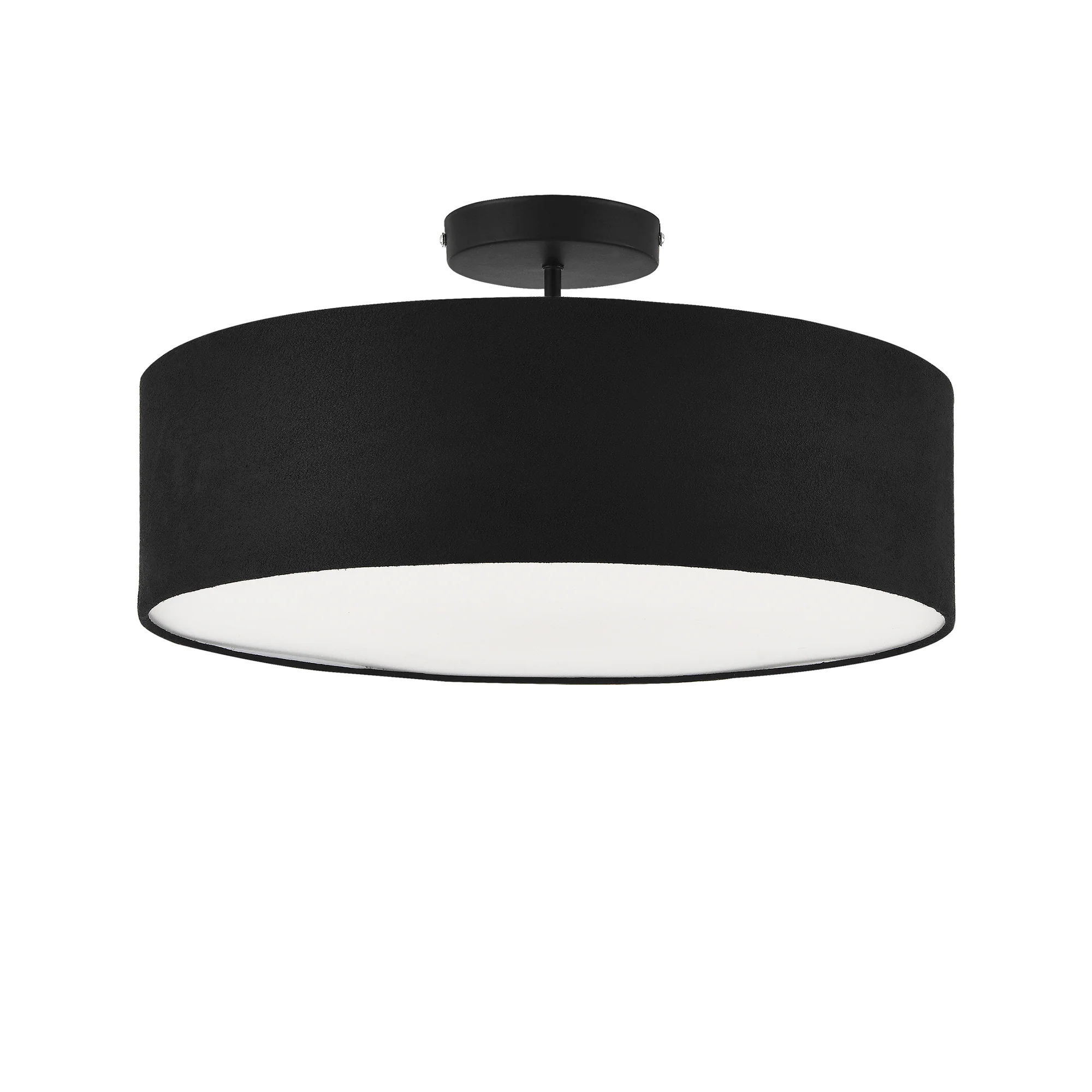 Plafondlamp Missouri plafonnière Ø45 cm zwart en wit 3xE27