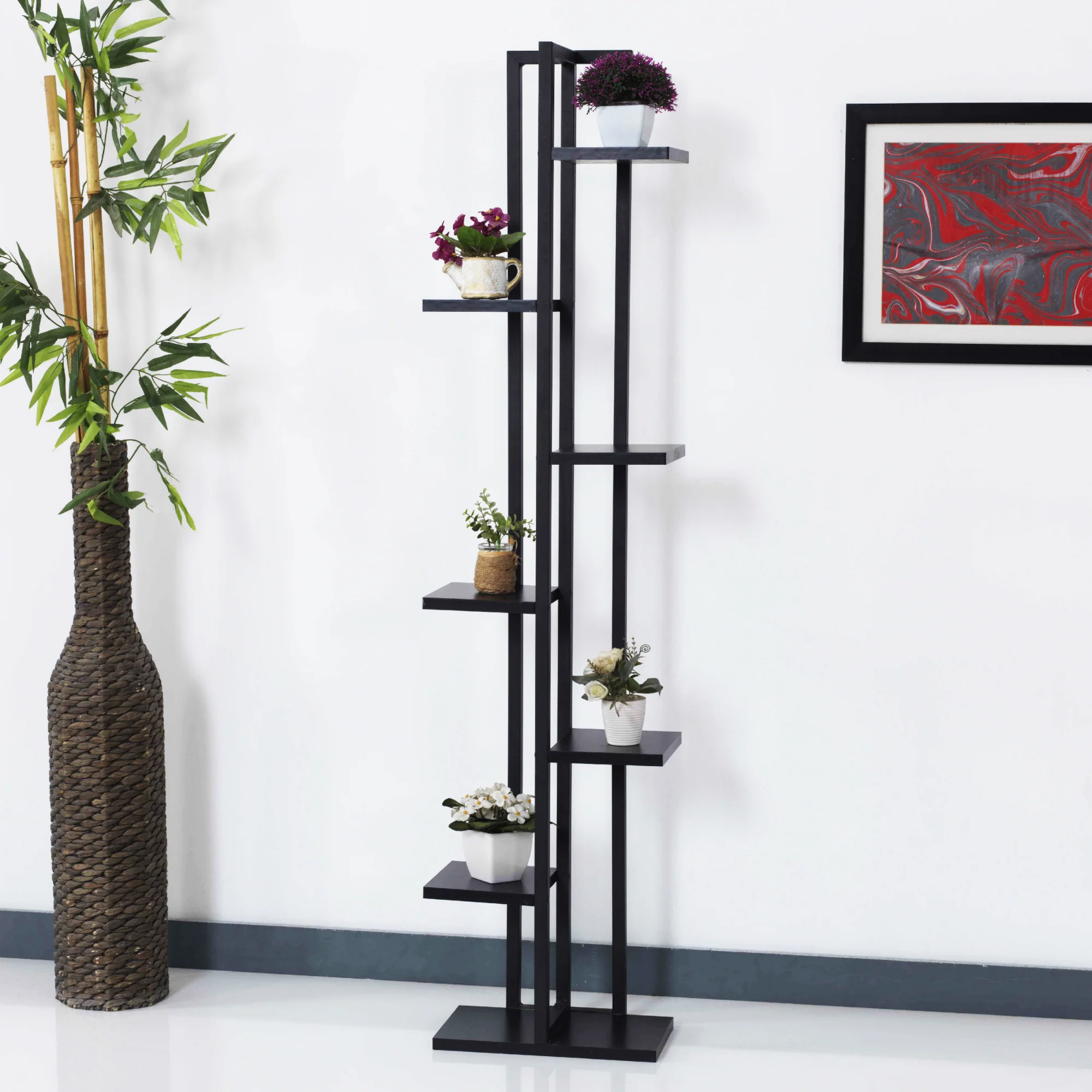 [en.casa] Plantenstandaard Somero 150x34x21cm - 3 varianten - Image 3
