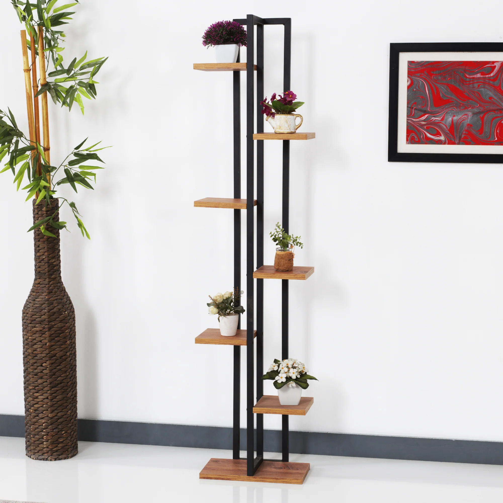 [en.casa] Plantenstandaard Somero 150x34x21cm - 3 varianten - Image 4