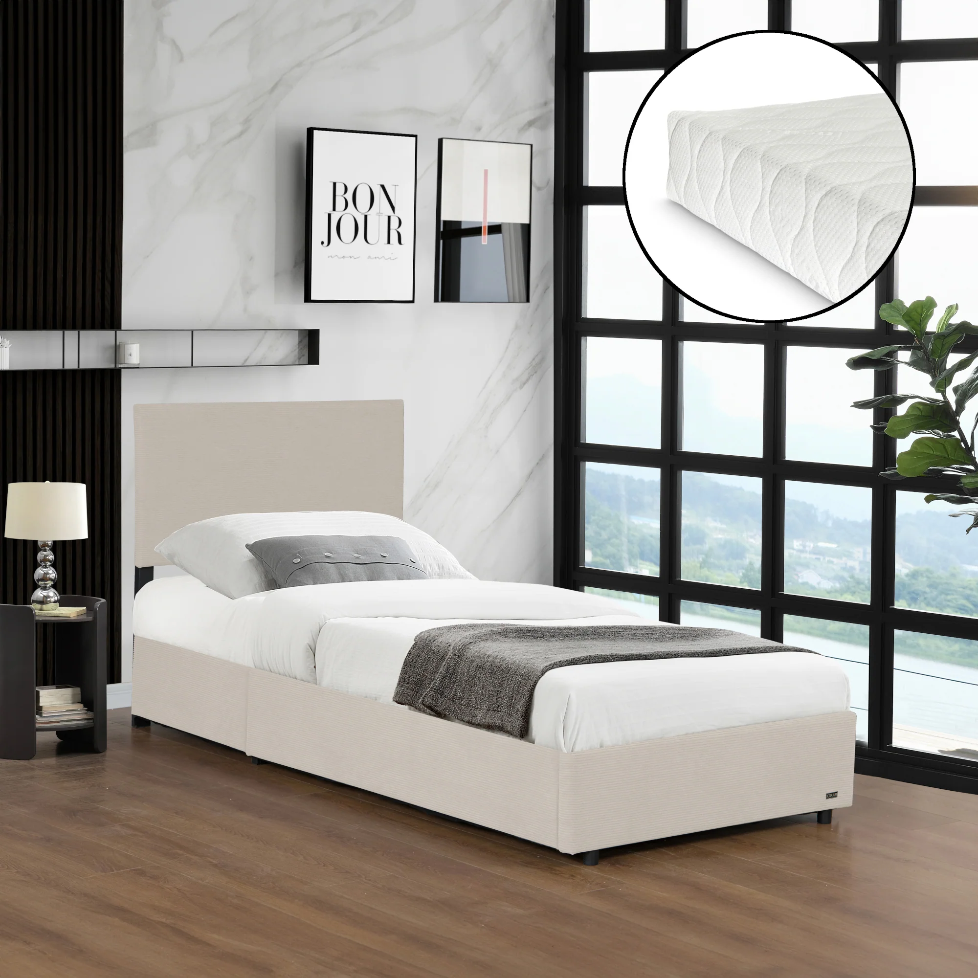 Bed Juva met matras en opbergruimte Corium - Image 5