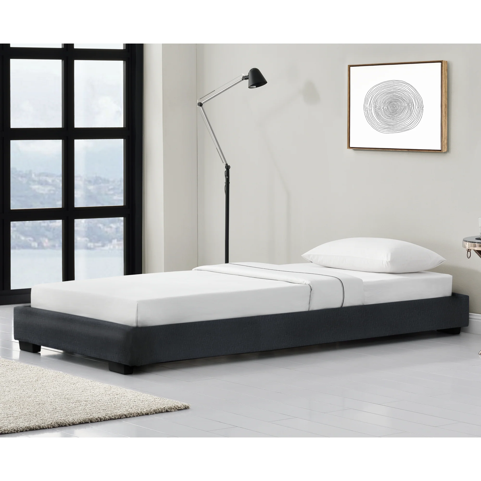 Modern houten bed Laag met bedbodem - 9 varianten - Image 10