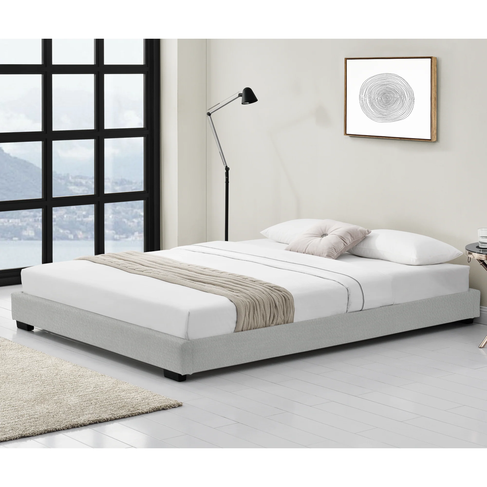 Modern houten bed Laag met bedbodem - 9 varianten - Image 6