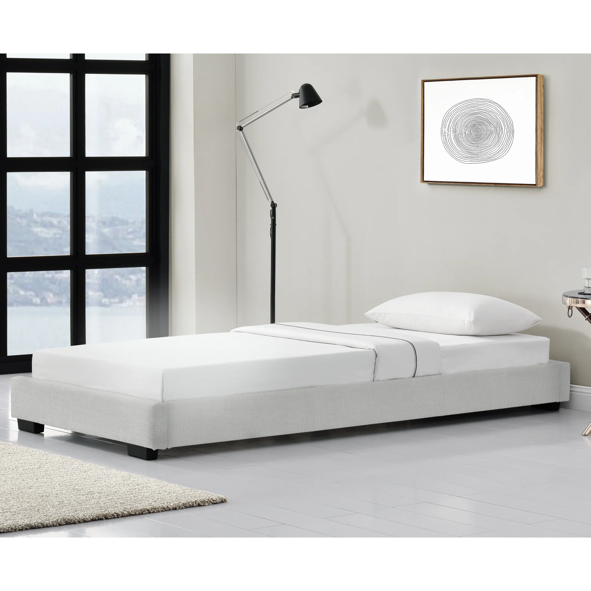 Modern houten bed Laag met bedbodem - 9 varianten - Image 7