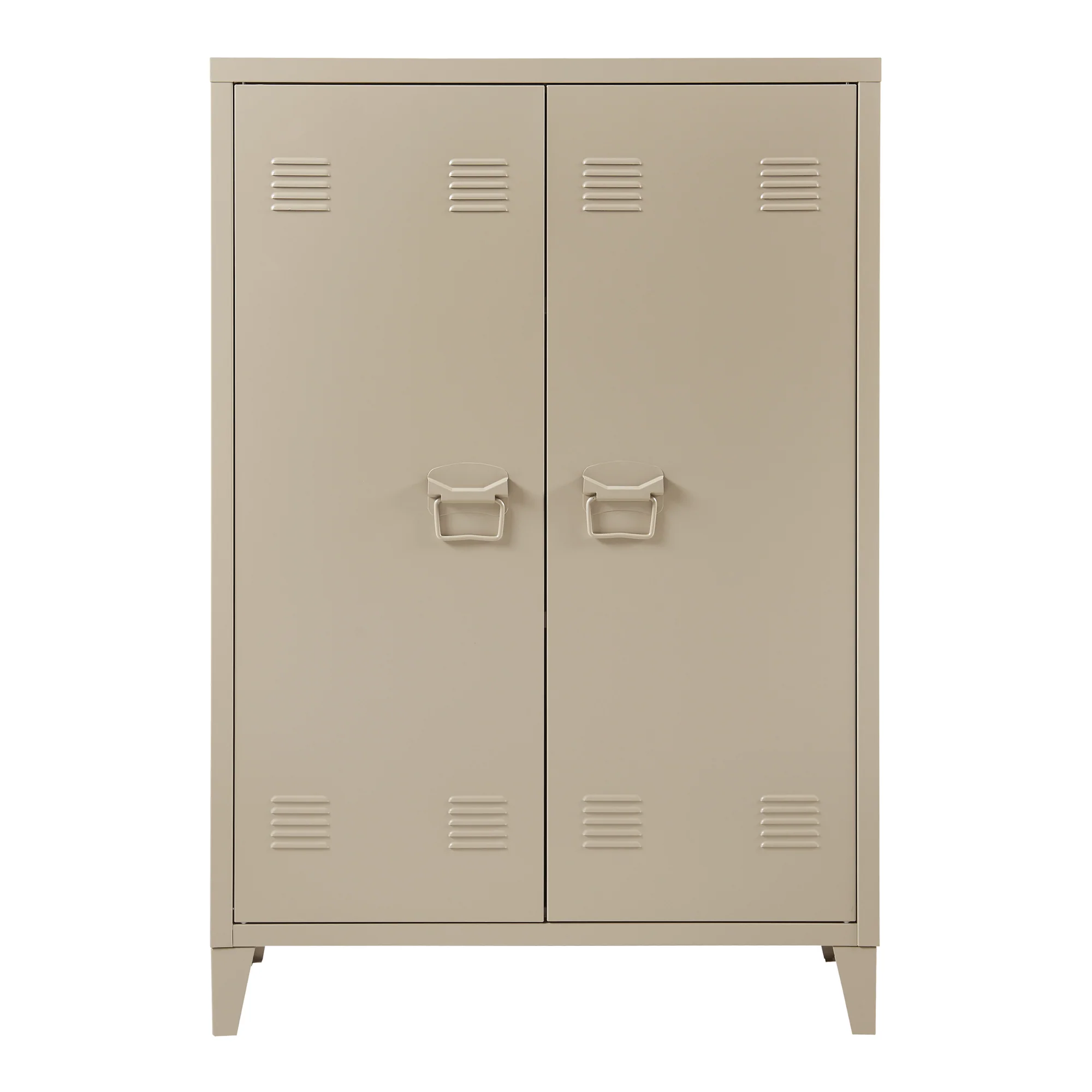 Kantoorkast Oripää metaal 110x75x33 cm camel [en.casa] - Image 5