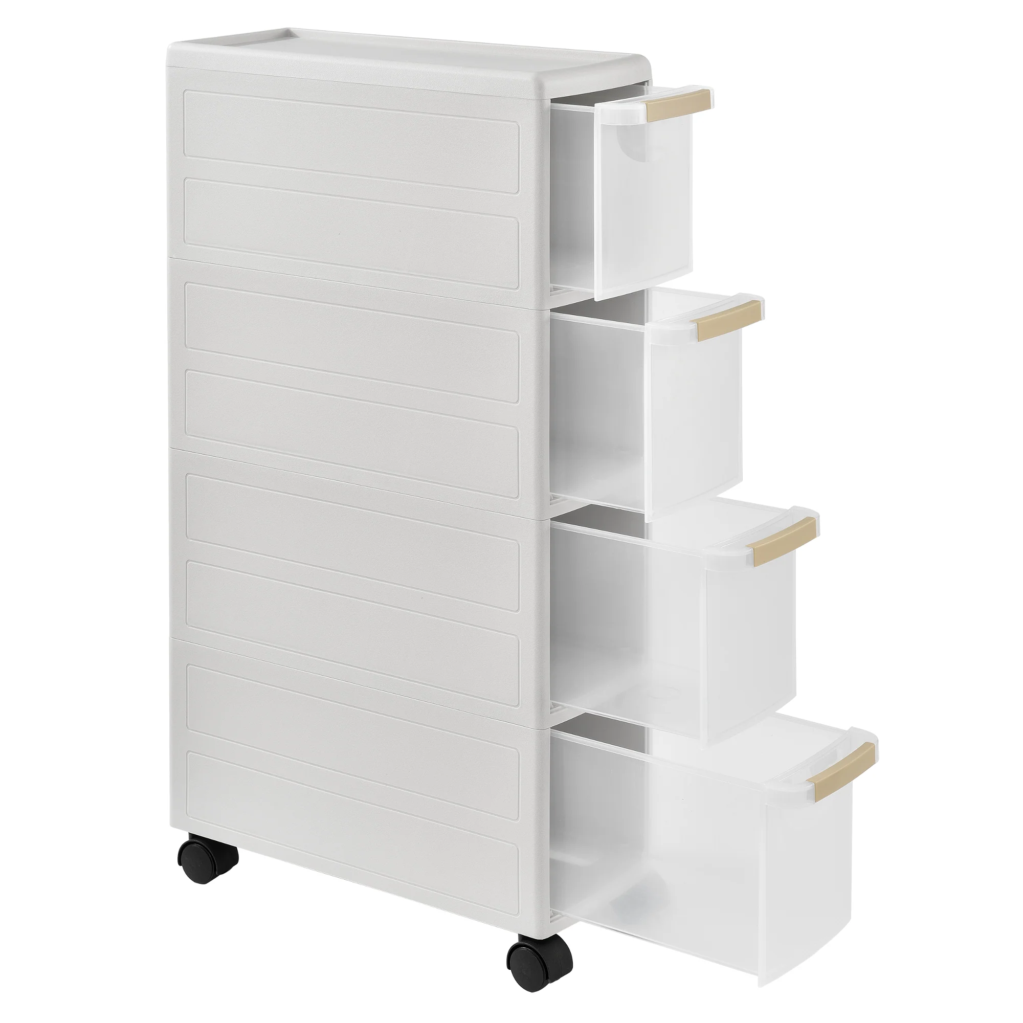 Keukentrolley bijzettafel op wielen wit - verschillende modellen - Image 2