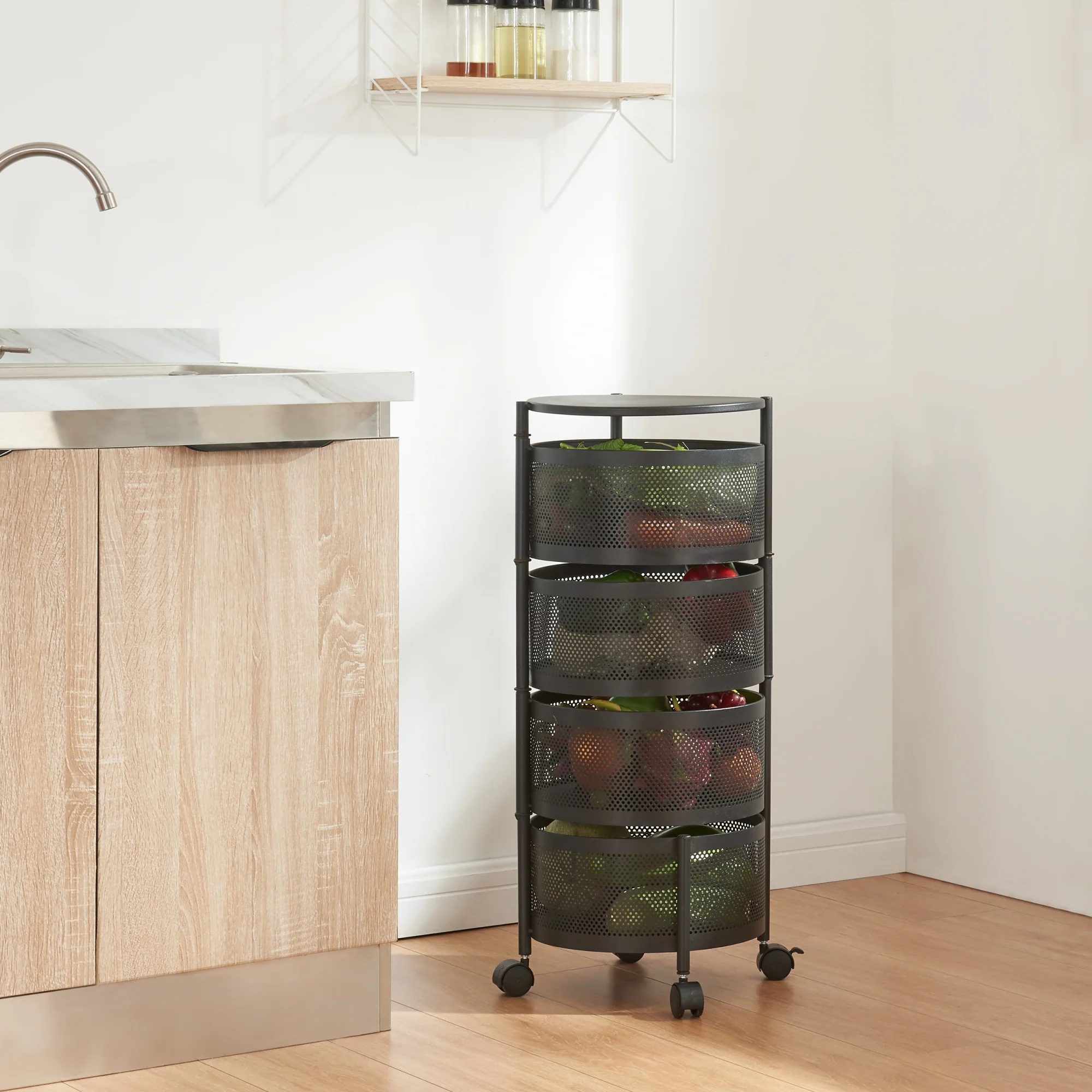 [en.casa] Keukentrolley Steigen rond staal - 6 varianten - Image 2