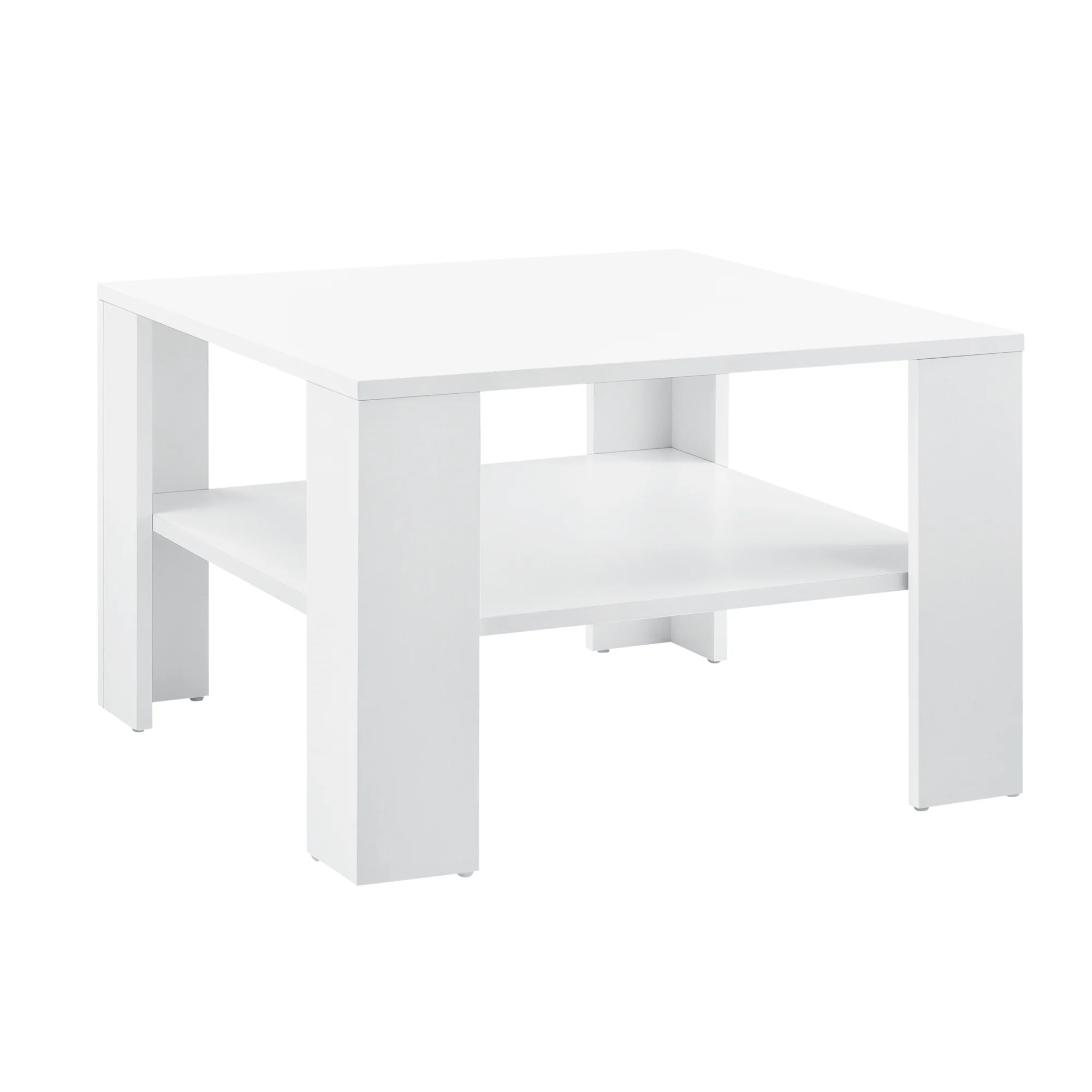 Salontafel Leiden vierkant 60x60x40 wit